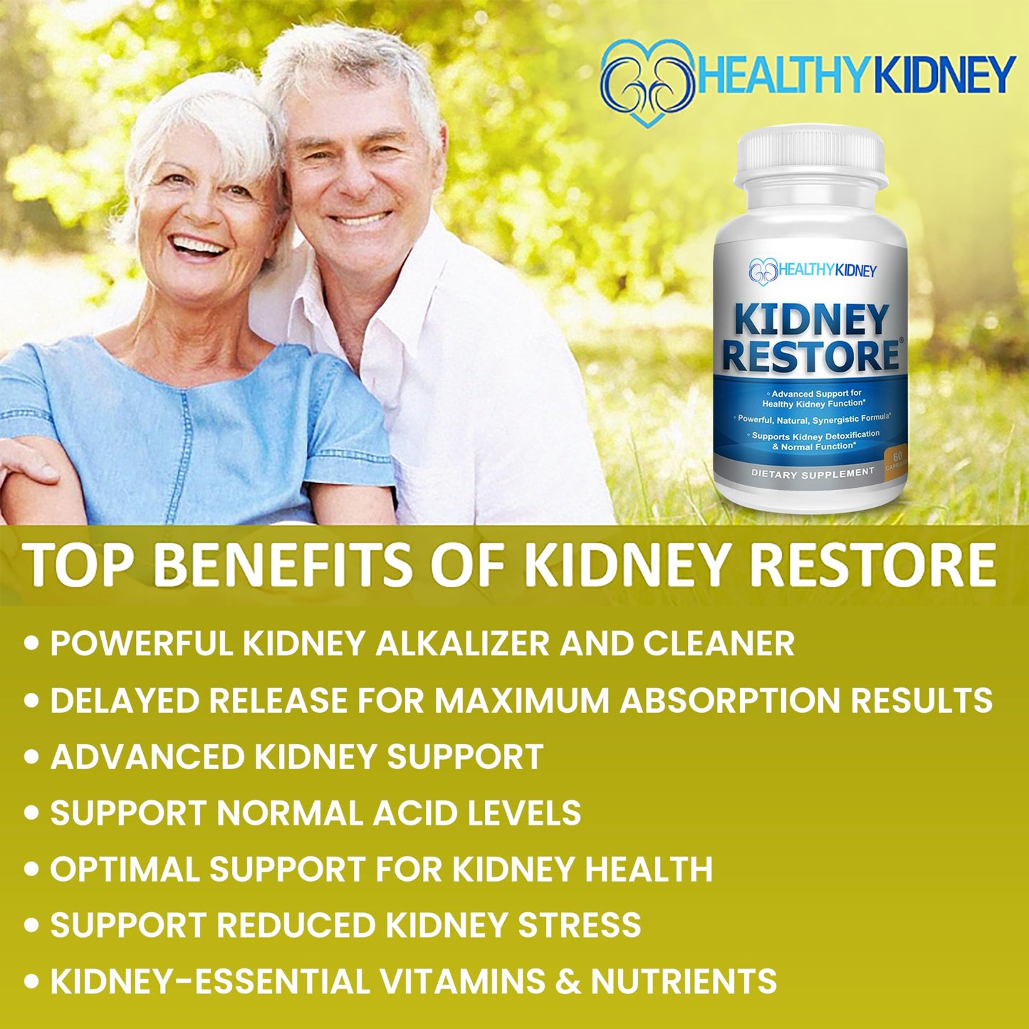 Kidney Restore Natural Kidney Cleanse 180 Capsules