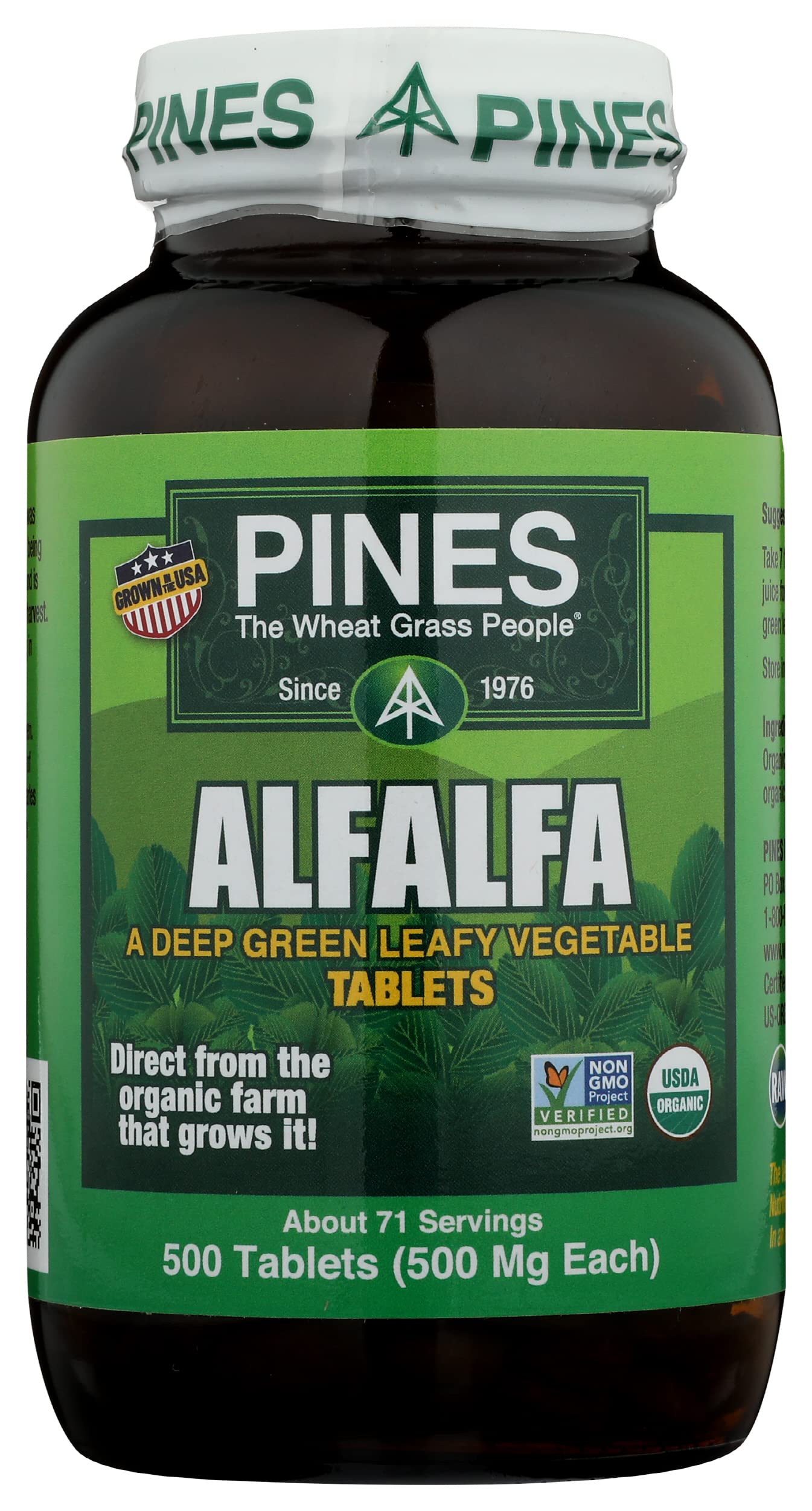 Pines Alfalfa Tablets 500 Tablets