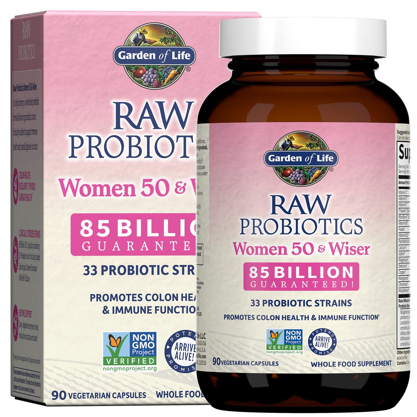 Garden of Life Raw Probiotics Women 50 & Wiser Capsules 90 Count