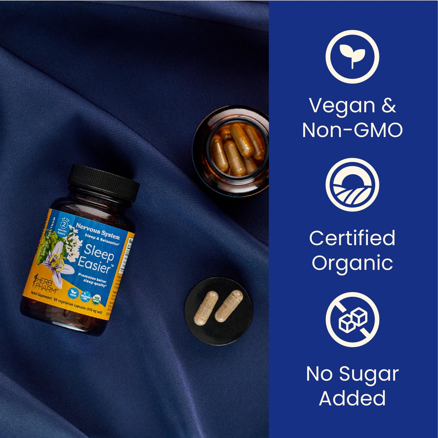 Herb Pharm Sleep Easier Capsules, 60 Capsules