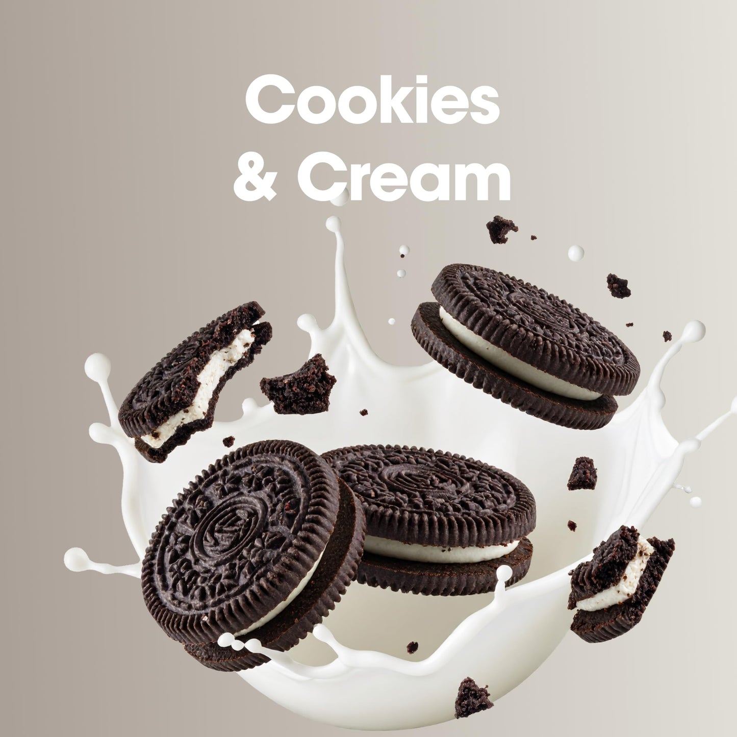 Optimum Nutrition Gold Standard 100% Whey Protein Powder Cookies & Cream, 5 Pound, 80 Servings