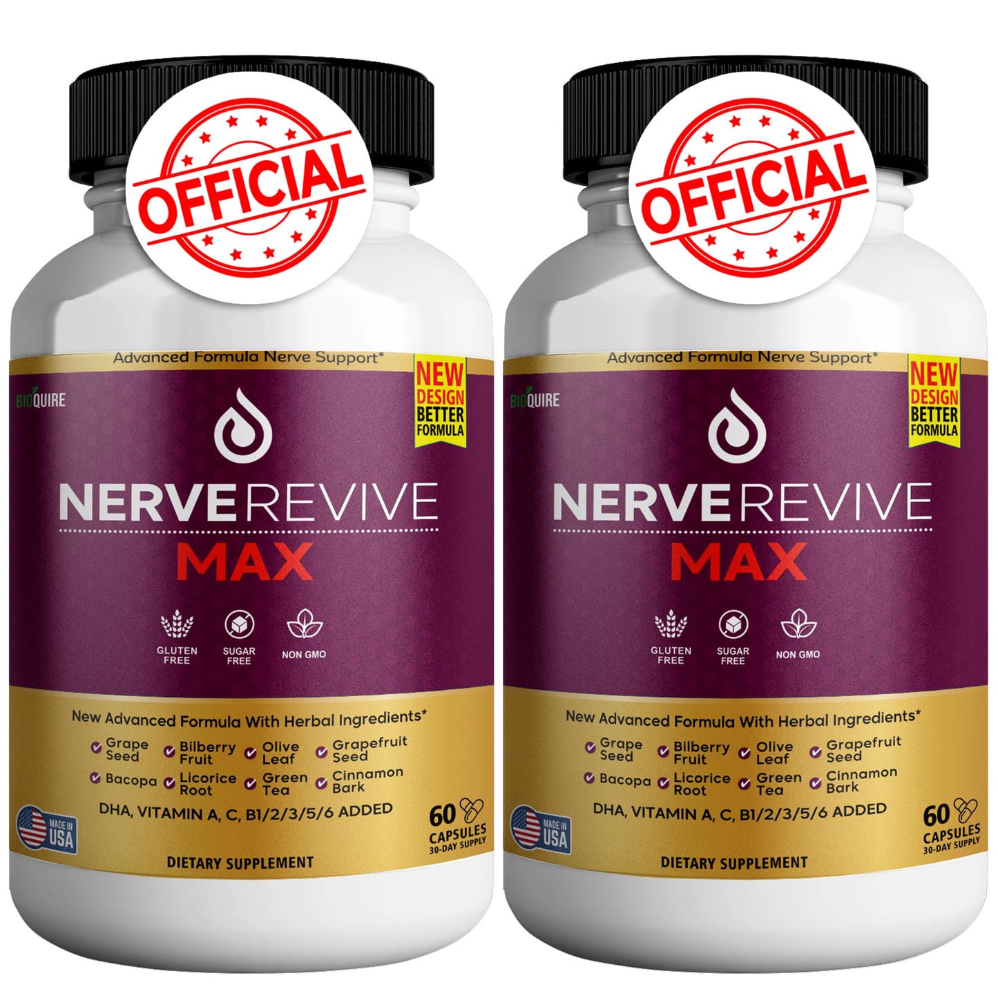 BIOQUIRE Nerve Revive Max Capsule 120 Capsules