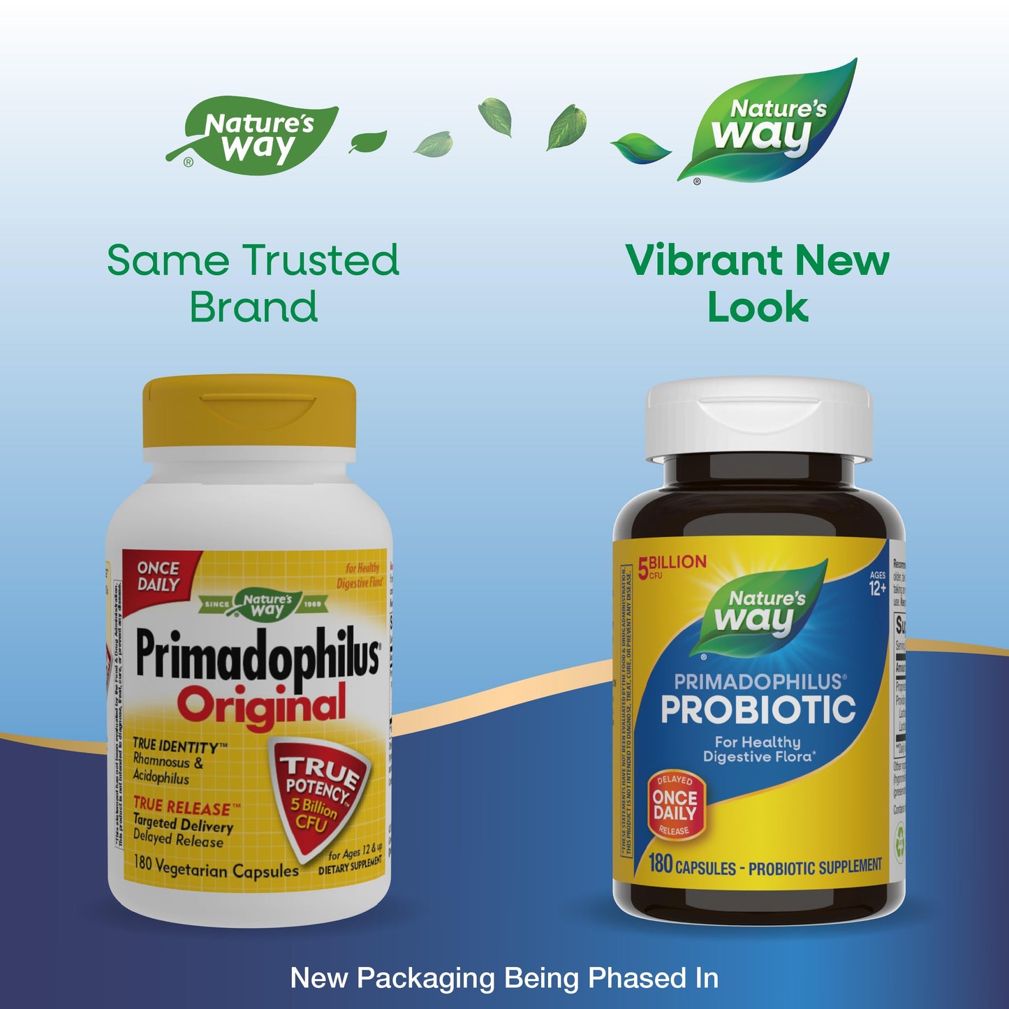 Nature's Way Primadophilus Original 5 Billion CFU Capsules, 180 Count