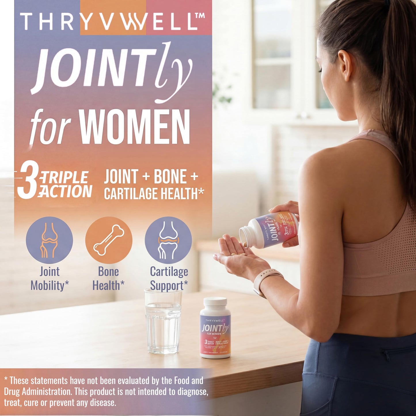 ThryvWell Joint Supplements for Women 120 Capsules