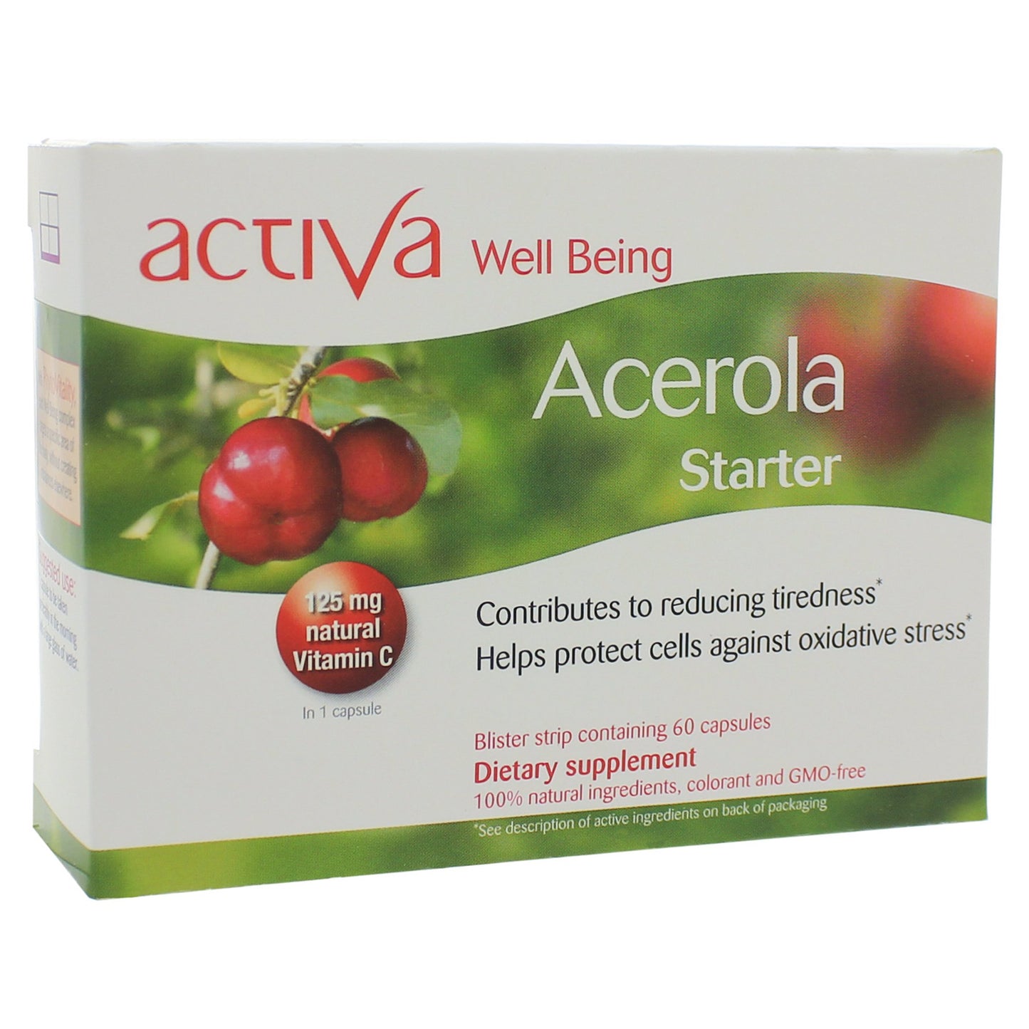 Activa Labs Well Being Acerola Starter Pack MicroGranule Vitamin C 125mg Capsule 60