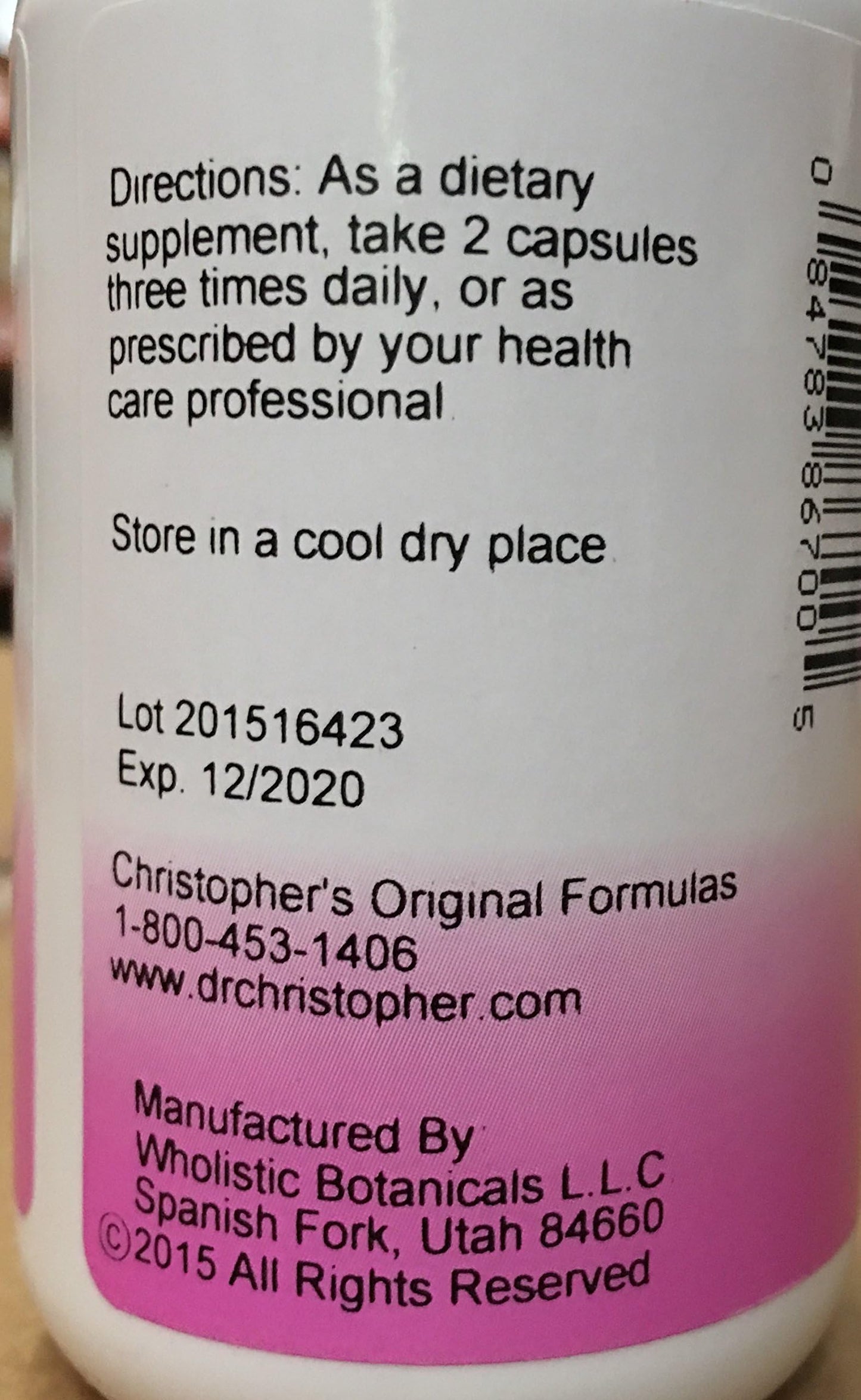Christopher's Original Formulas Alfalfa Leaves Capsules 100 Capsules
