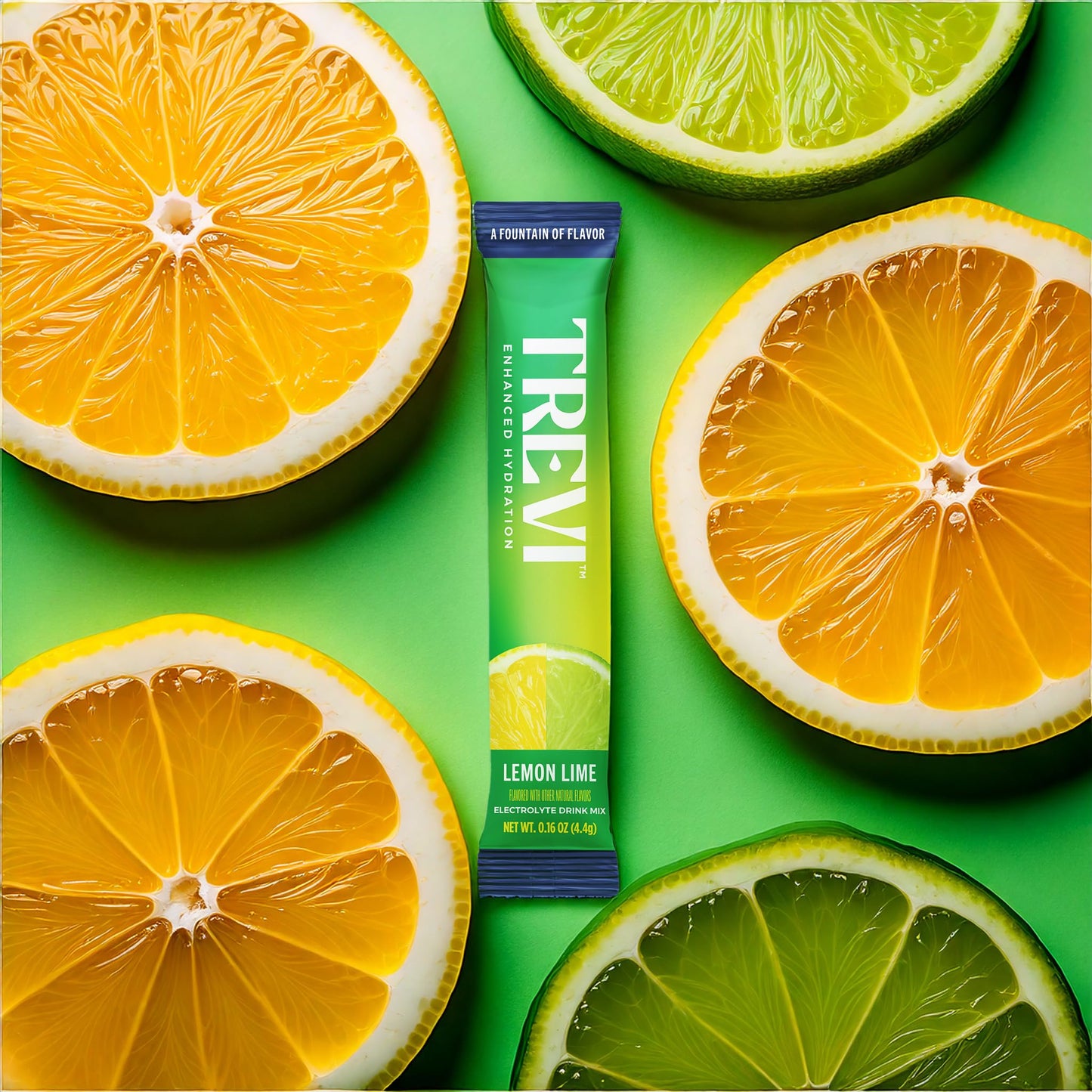 TREVI Electrolytes Powder Packets, Sugar Free Hydration, Lemon Lime, 28 Packets