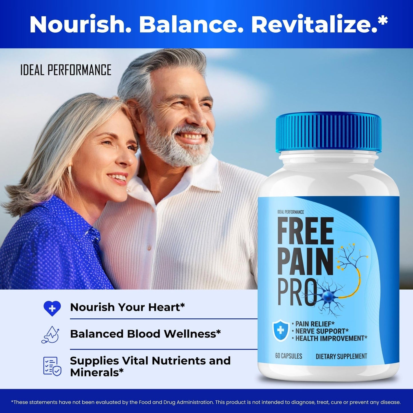 IDEAL PERFORMANCE Free Pain Pro Capsules 60 Count