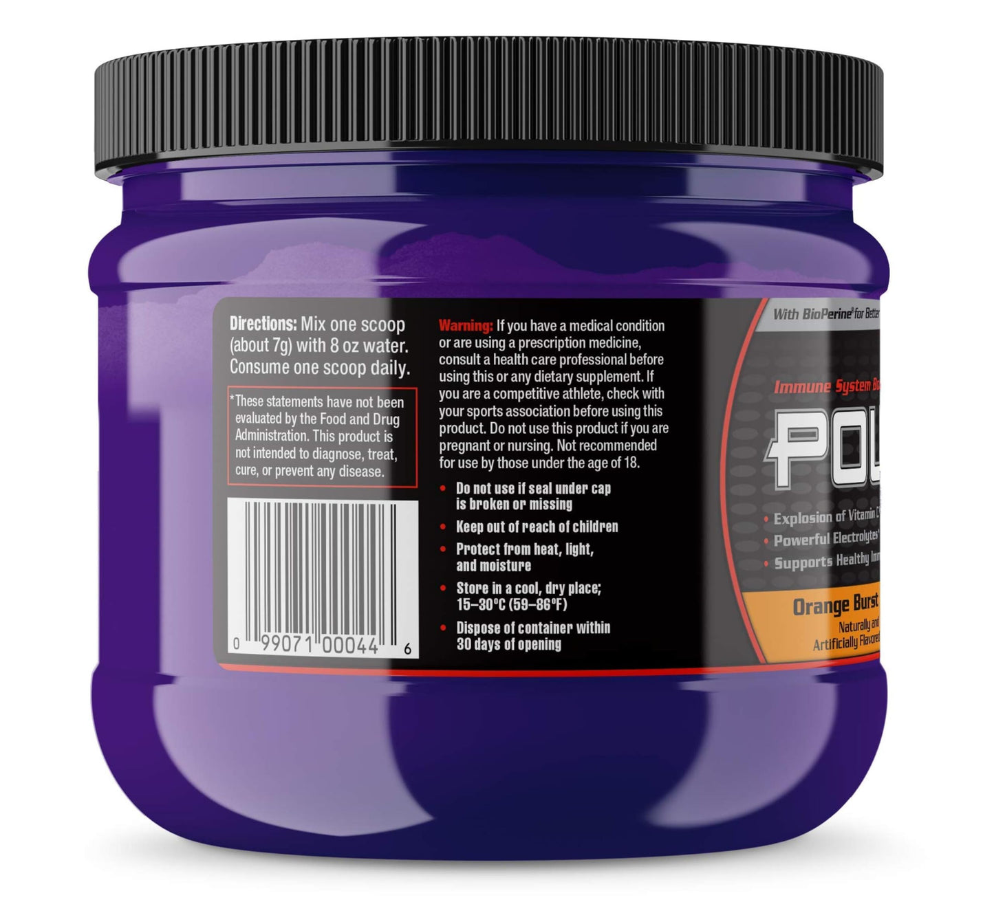 Ultimate Nutrition Power Vitamin C Immune Booster Powder 7.16 oz