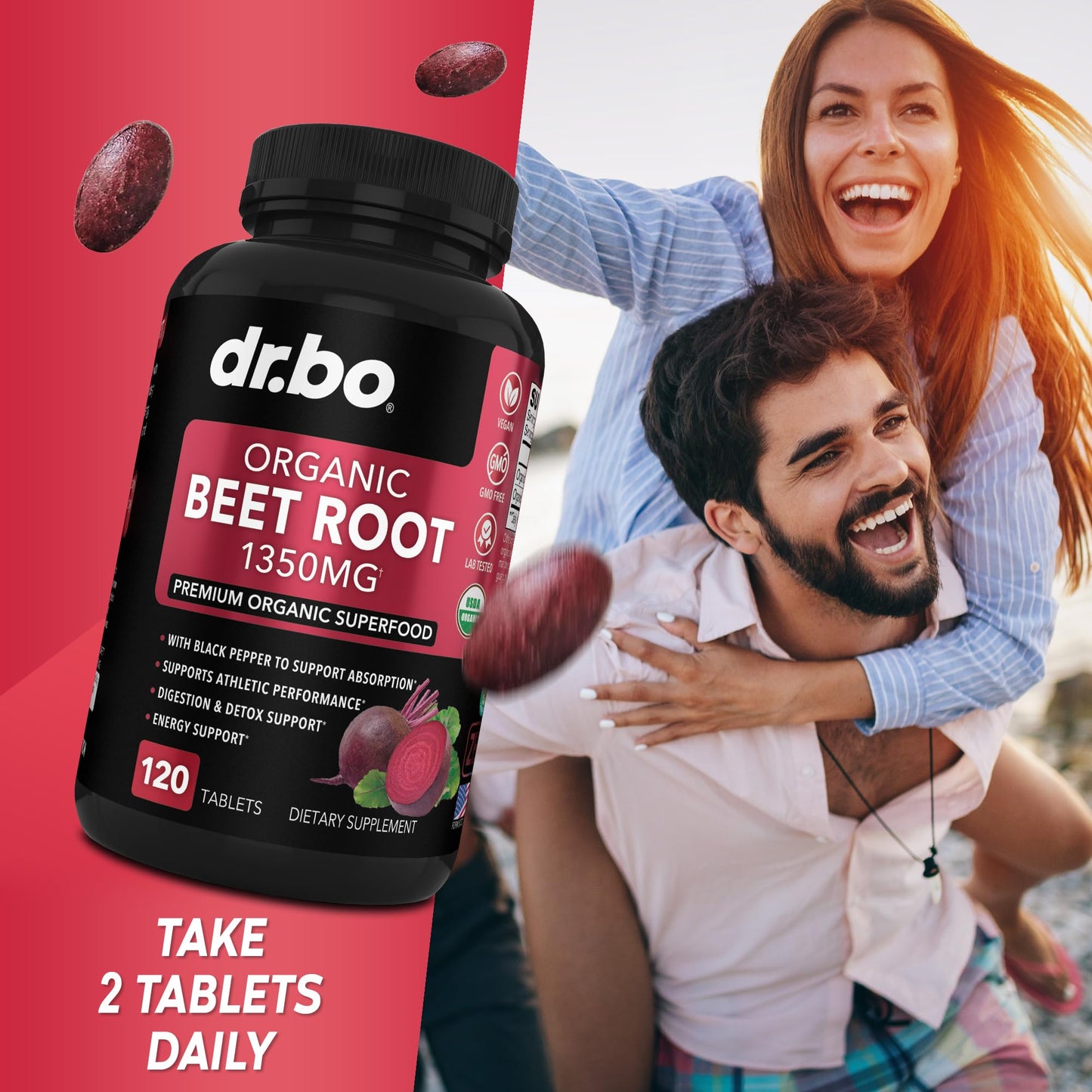 DR. BO Beet Root Tablets 120 Count