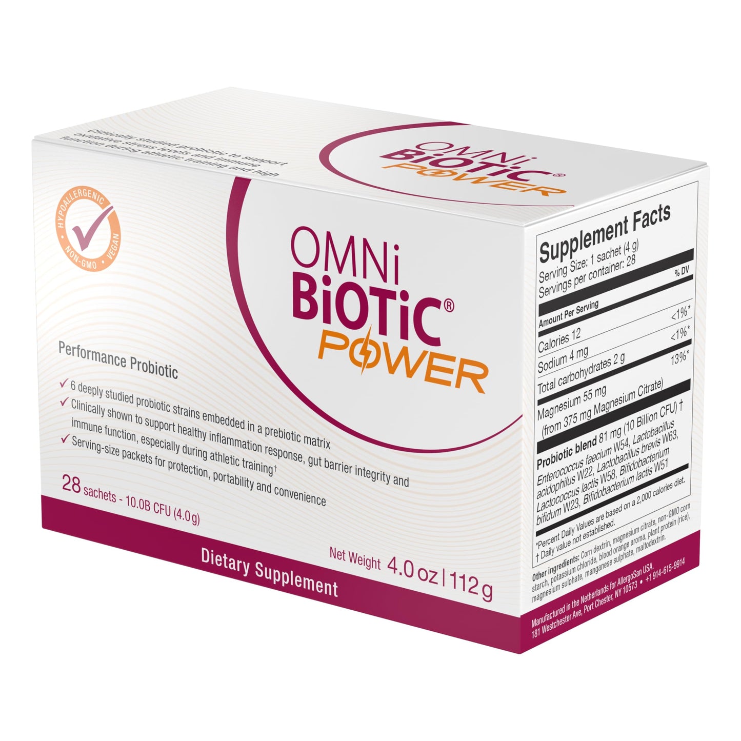 OMNi BiOTiC Power High Performance Daily Probiotic Supplement Powder 4 Ounce