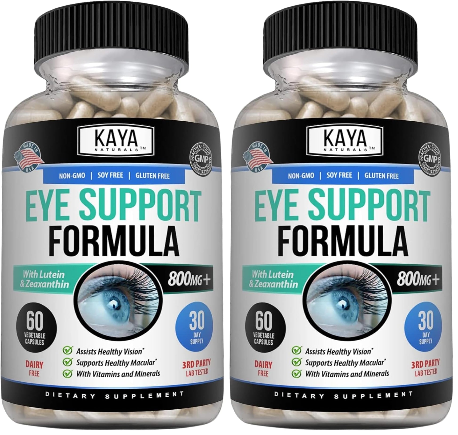 Kaya Naturals Eye Health Supplement Lutein & Zeaxanthin Capsule, 120 Capsules