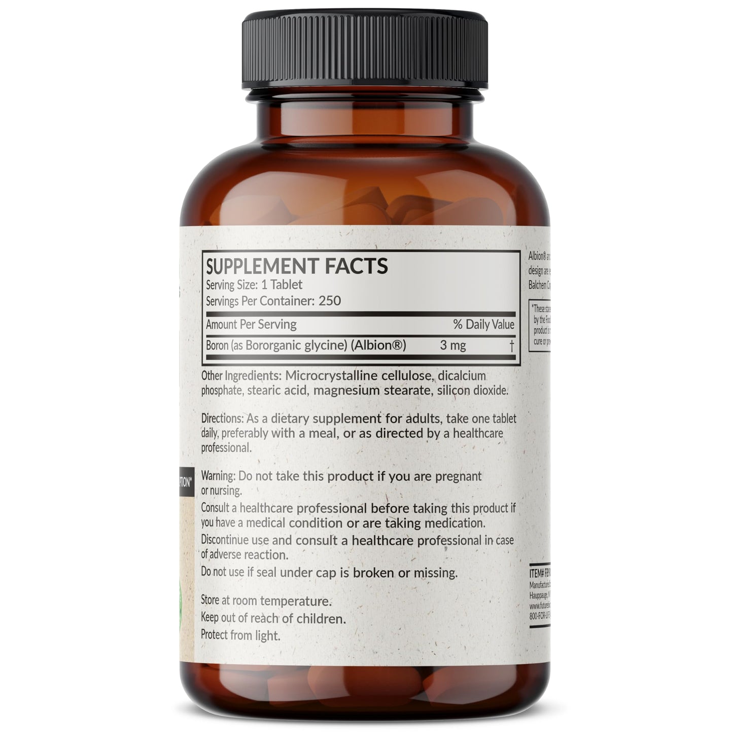 Futurebiotics Boron 3mg, 250 Tablets