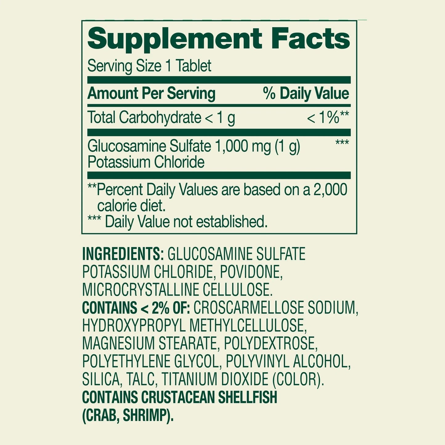 SUREFECT Glucosamine Sulfate Potassium Chloride Dietary Supplement Tablets, 200 Count