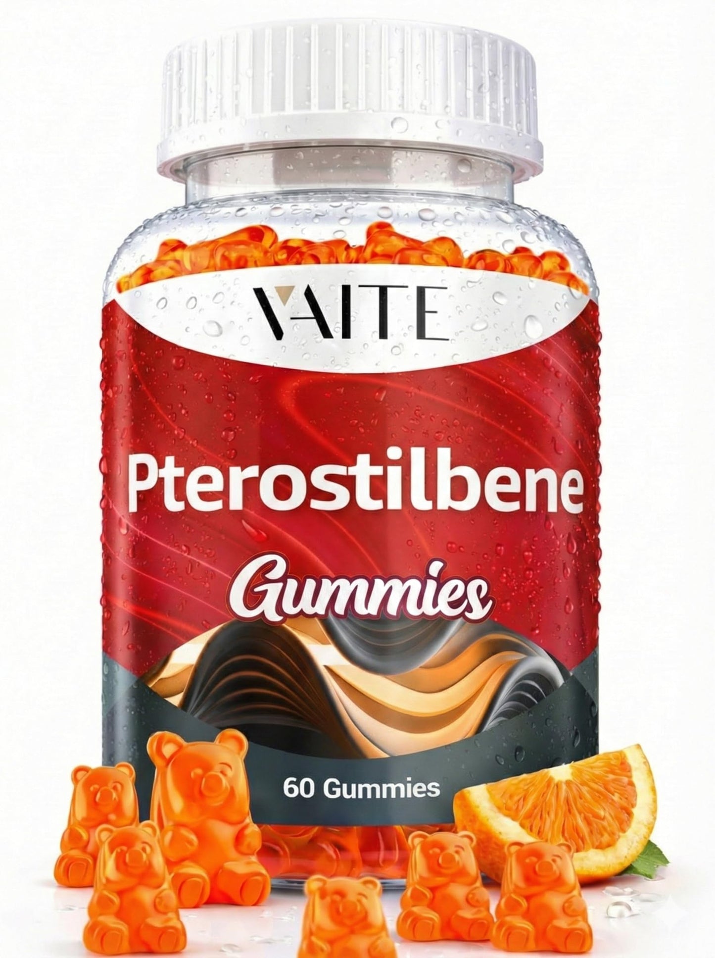 VAITE Pterostilbene Supplement Gummies 250mg, 60 Count