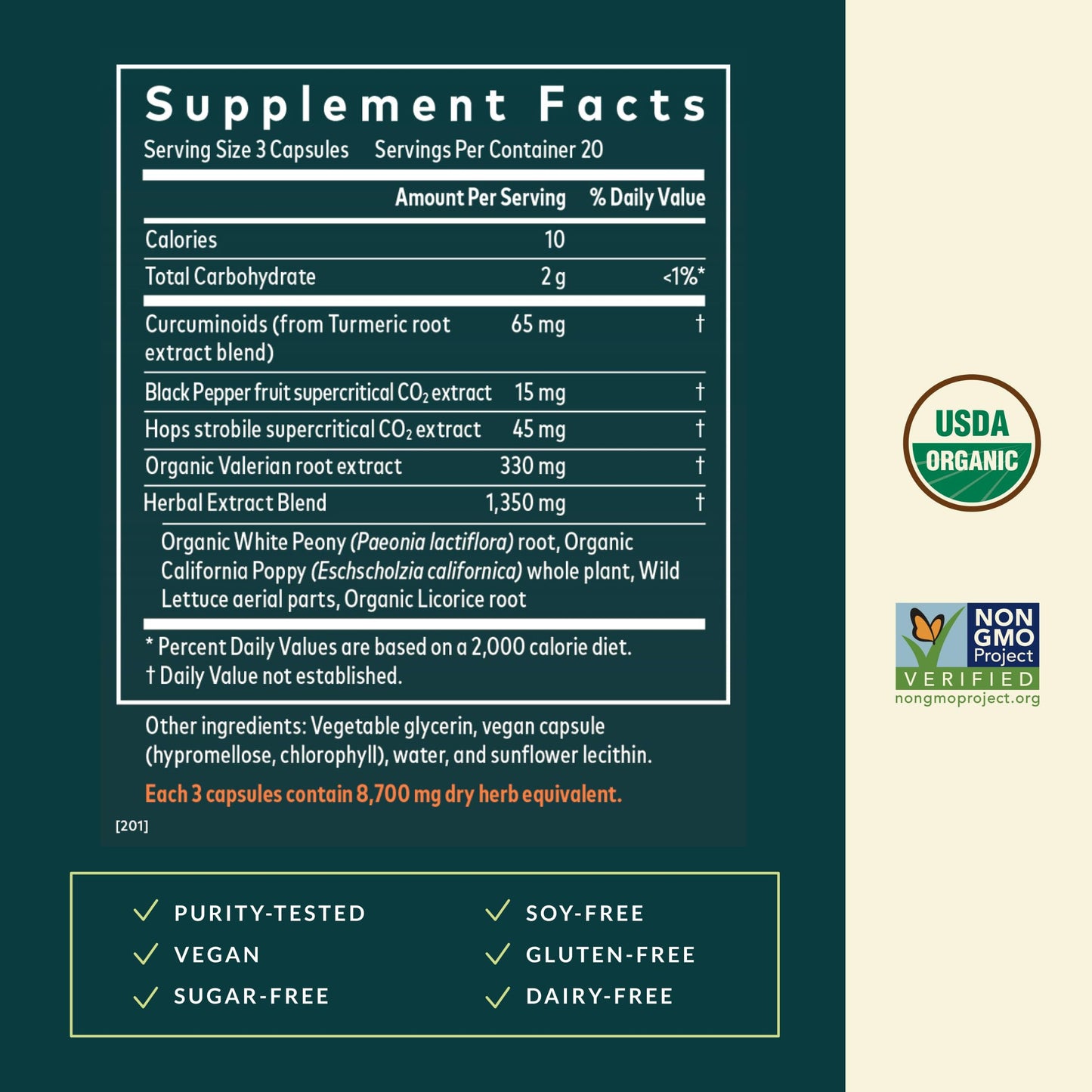 Gaia Herbs Turmeric Supreme Ache P.M. Capsules, 60 Count