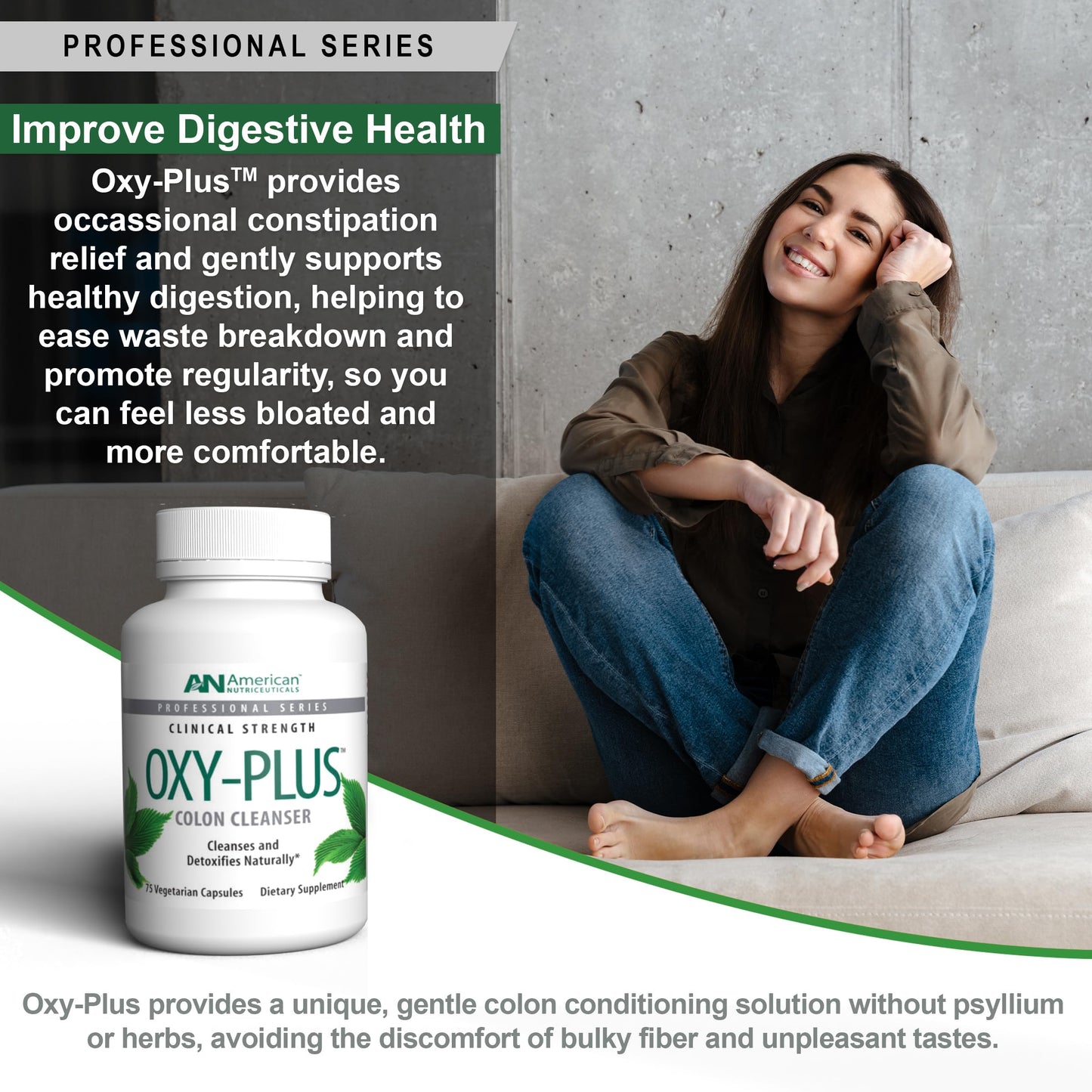 American Nutriceuticals Oxy-Plus Colon Cleanse Detox 75 Capsules