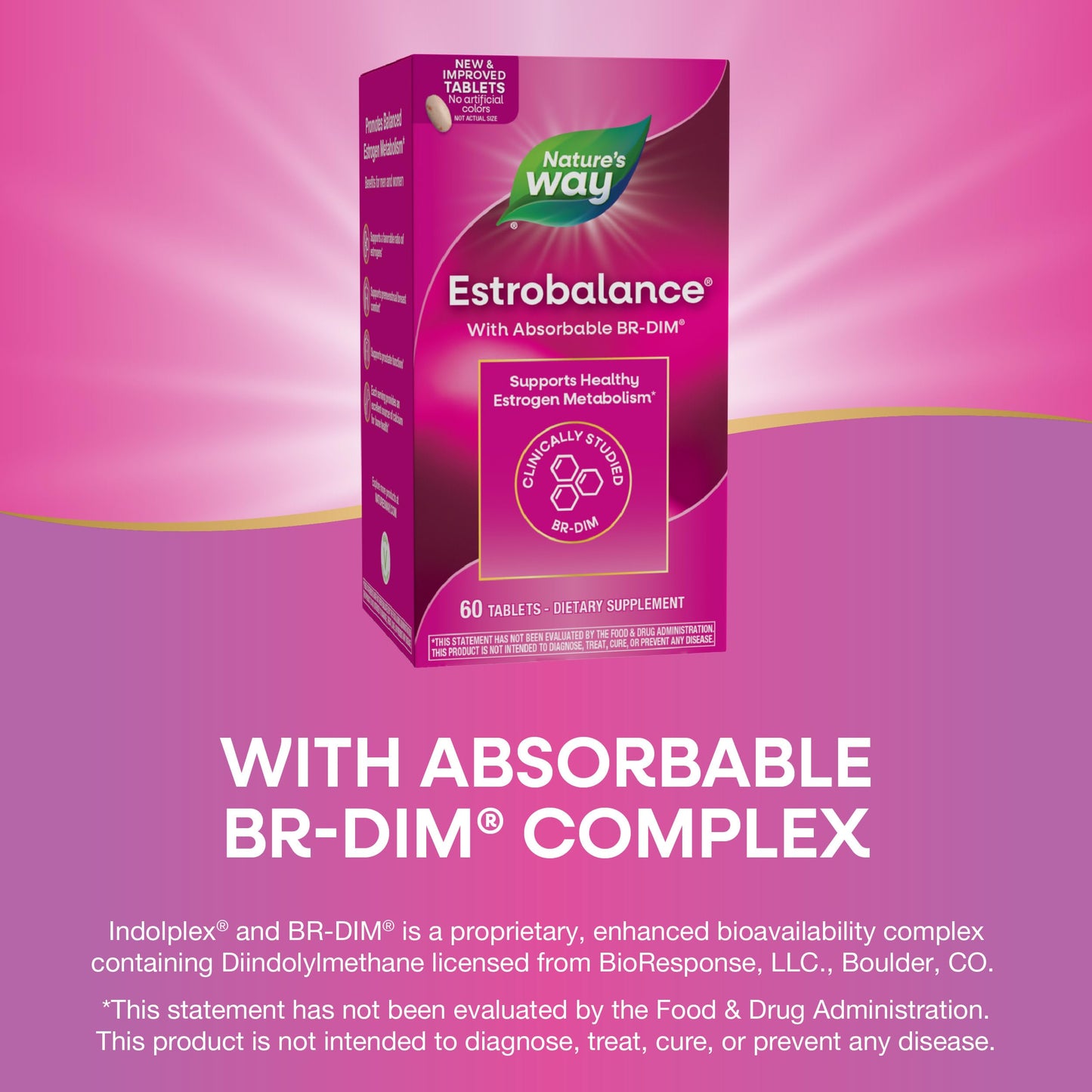 Nature's Way Estrobalance Absorbable BR-DIM 60 Tablets