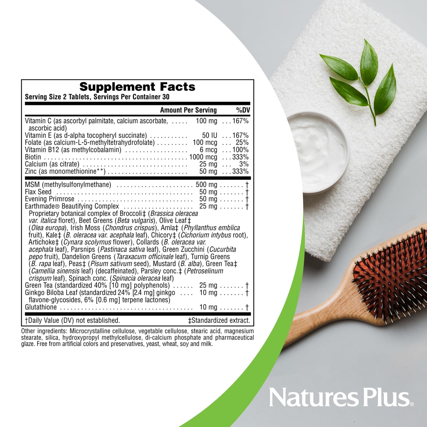 NaturesPlus Hair, Skin & Nails 60 Tablets