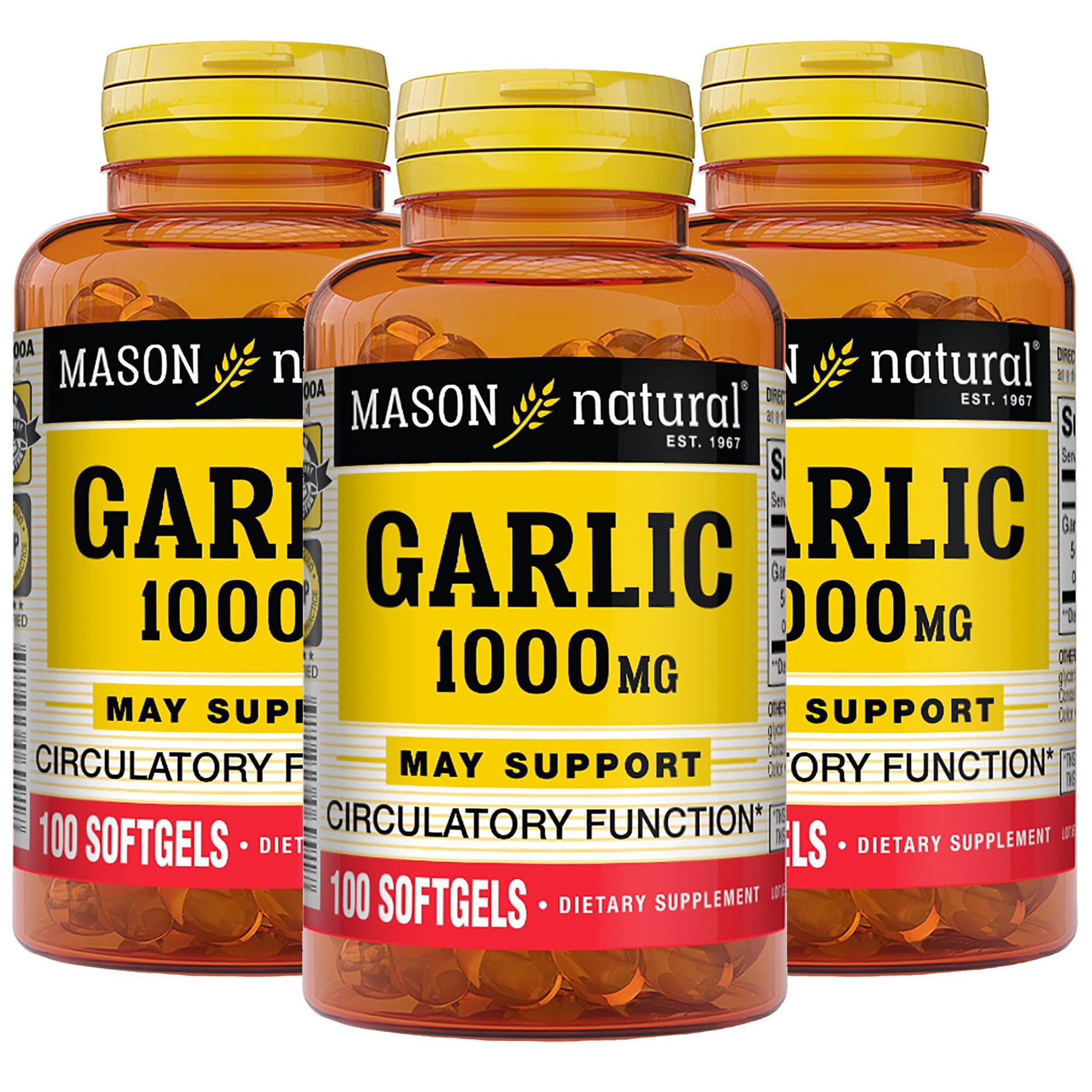 Mason Natural Garlic Oil Softgels 300