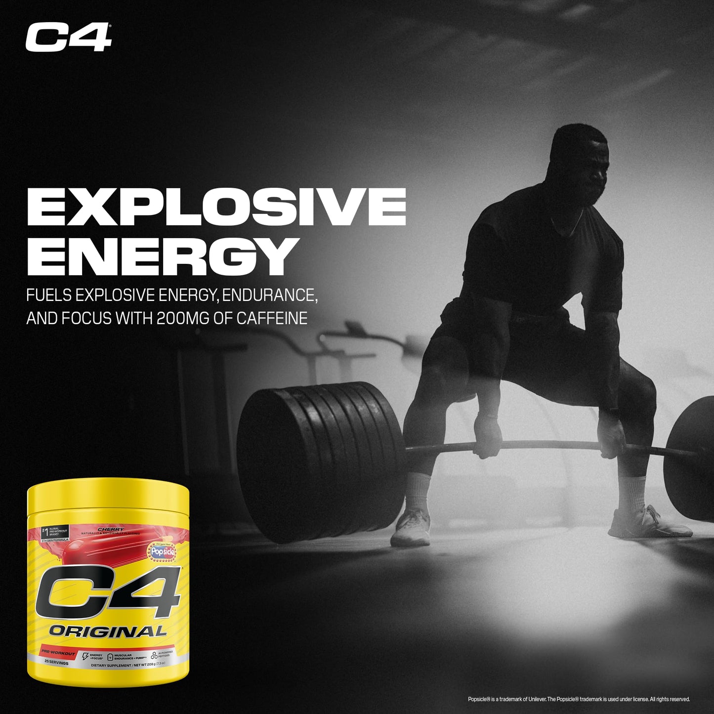 C4 Cellucor C4 Original Pre Workout Popsicle Cherry Powder 7.94 Ounce