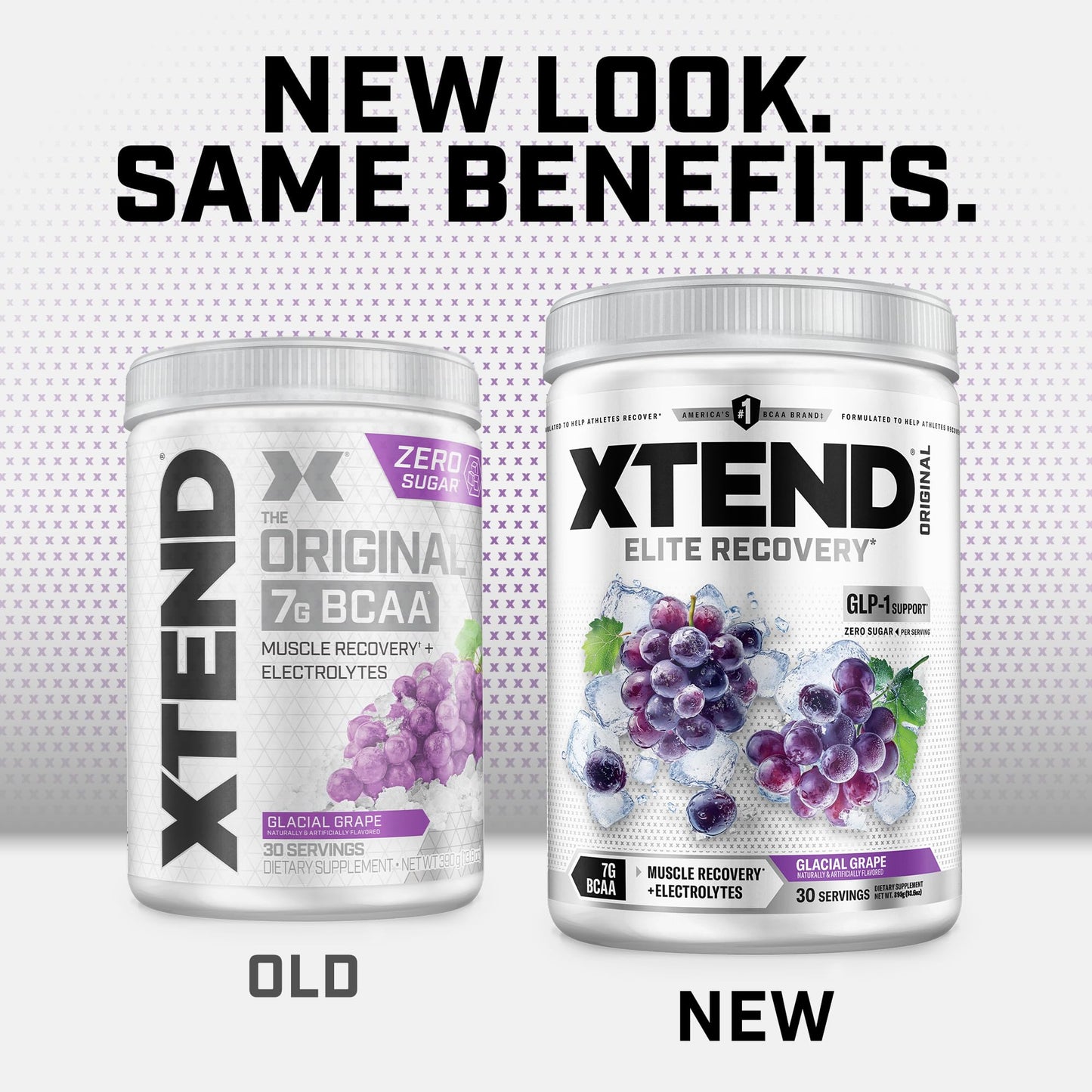 Xtend Original BCAA Powder, Glacial Grape, 13.2 Ounce