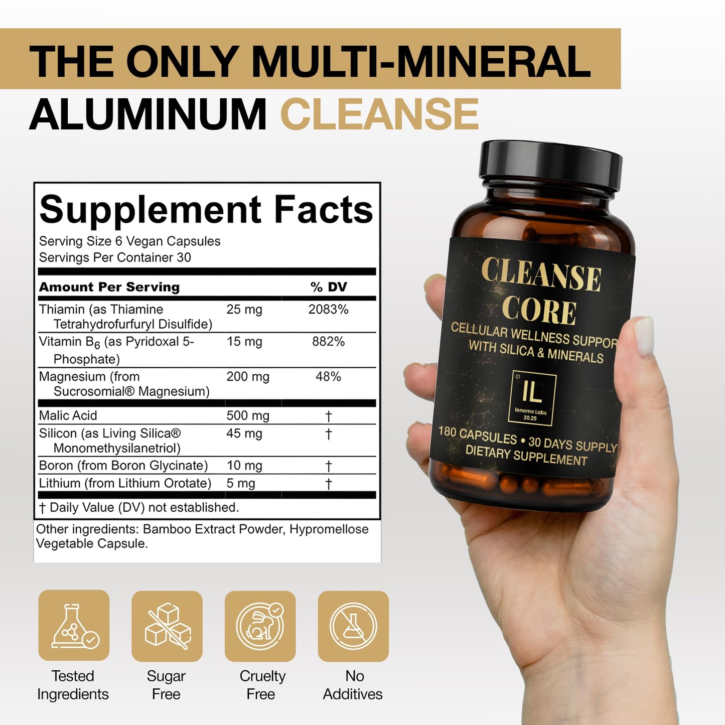Ionome Labs Daily Cellular Wellness Supplement Capsule, 180 Capsules
