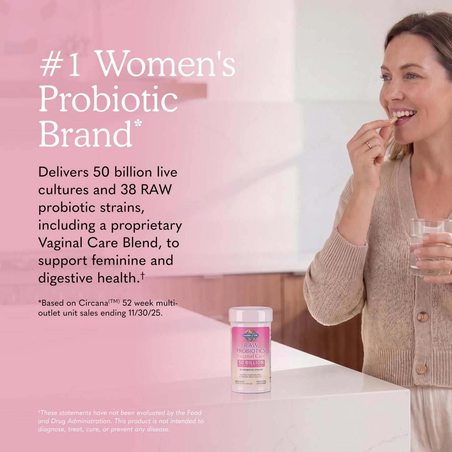 Garden of Life Raw Probiotics Vaginal Care Capsule 30 Count
