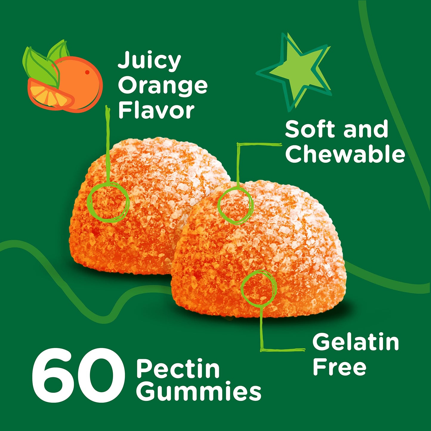 Viteey Zinc for Kids Pectin Gummy 10mg - 60 Count