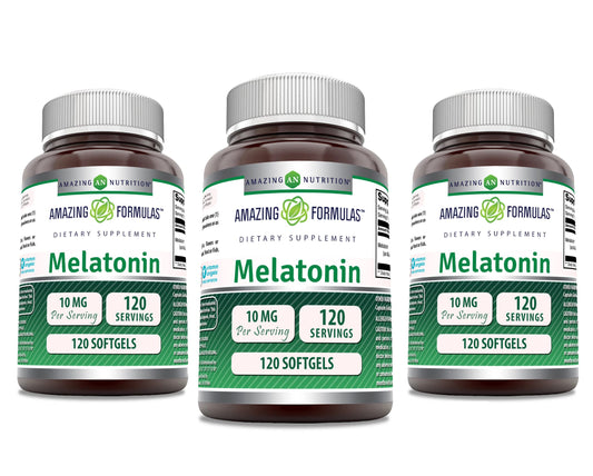 Amazing Nutrition Melatonin 10 mg Softgels, 360 Count
