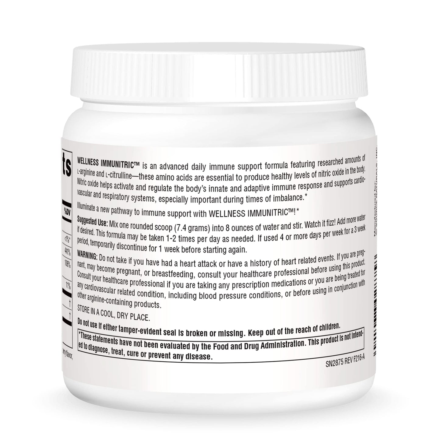 Source Naturals Immunitric Nitric Oxide Builder for Immune System Support Powder, 8 oz
