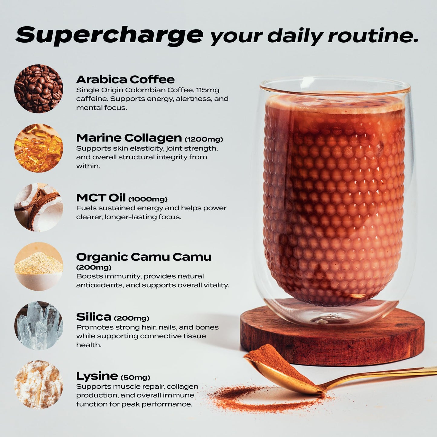Beforeyouspeak Original Collagen Coffee, Marine Collagen Powder, 1.61