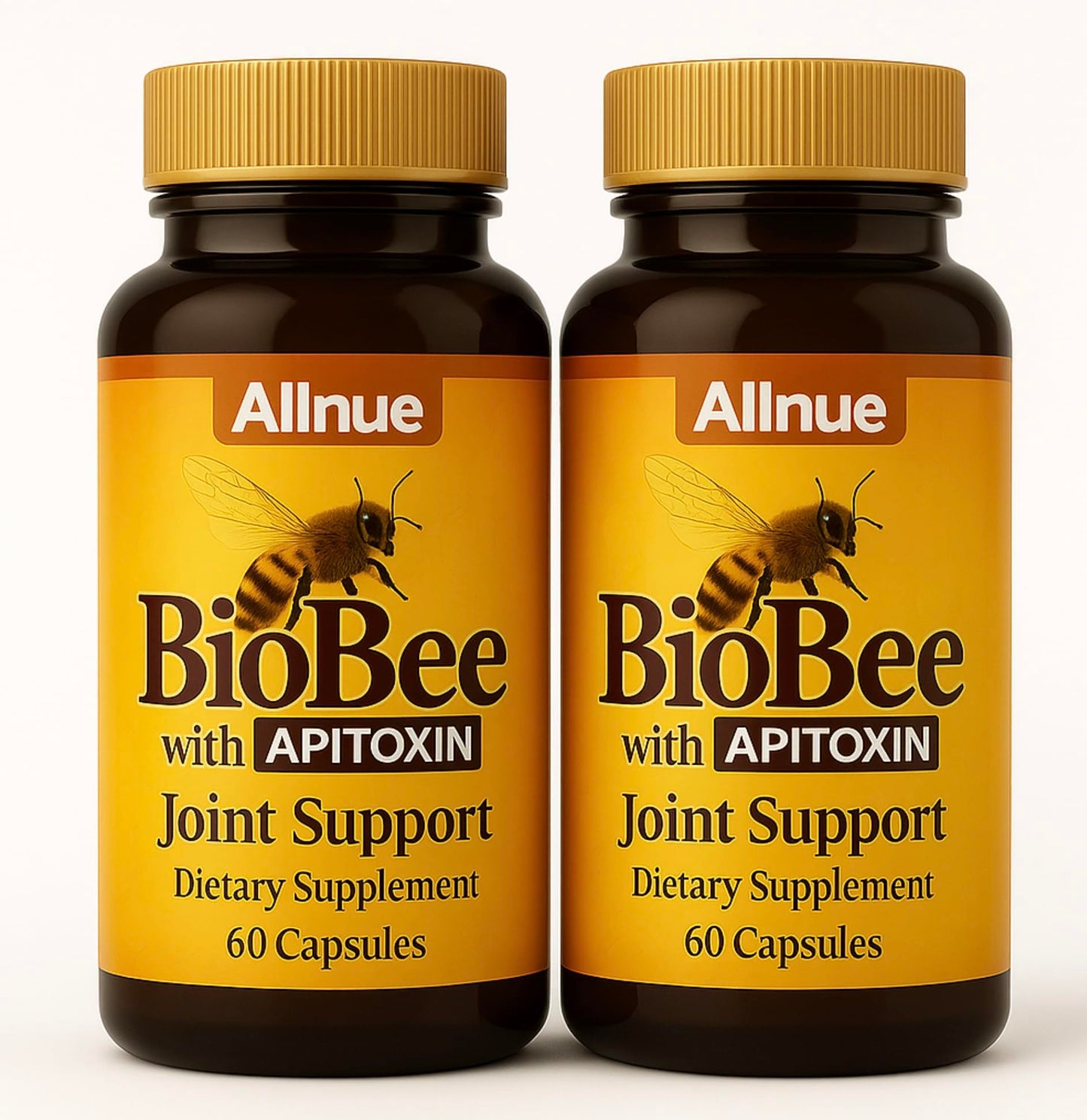 Generic Natural Bio Bee Venom with Glucosamine Sulfate, Apitoxin & Manuka Honey Dietary Supplement Capsule 60 Count