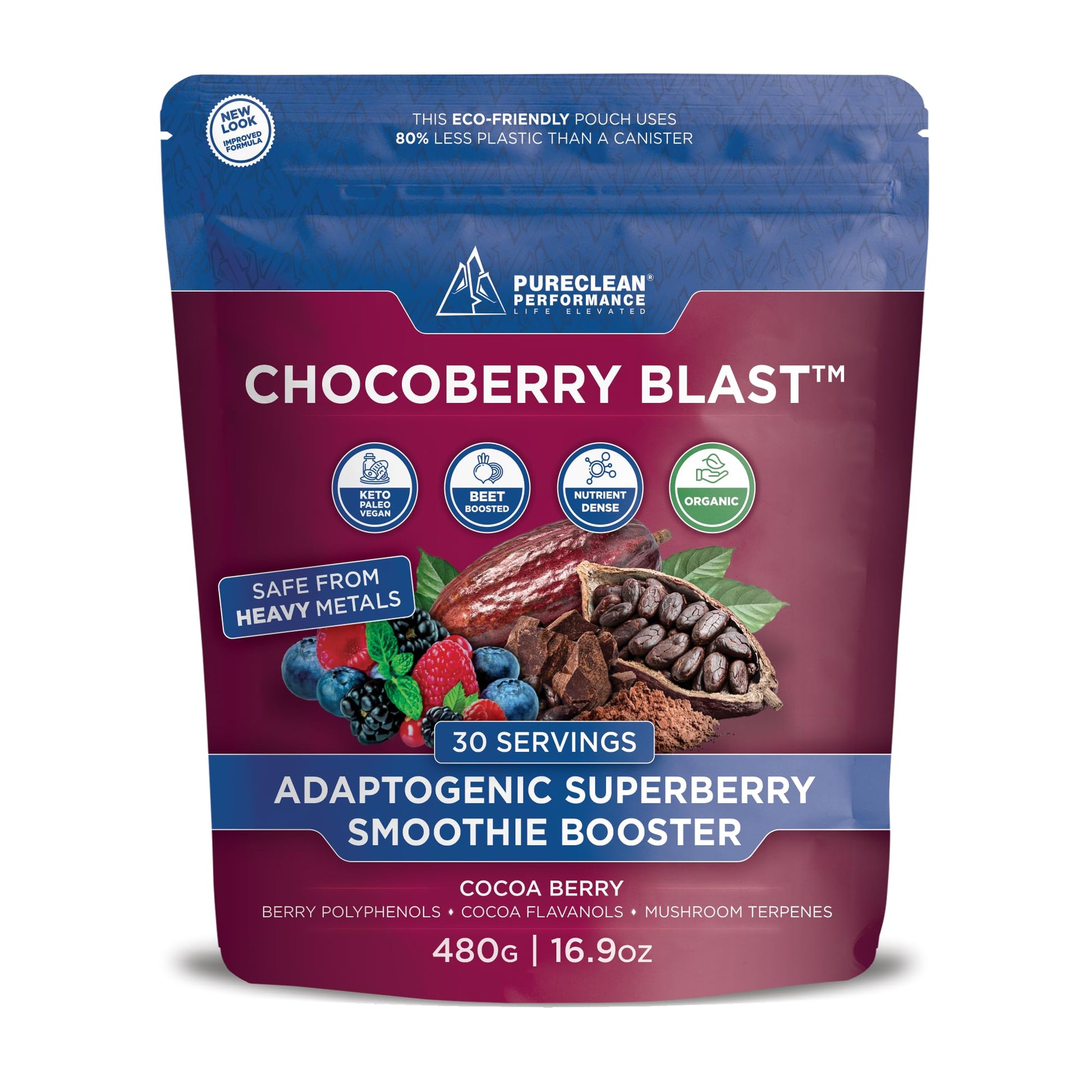 PureClean Performance ChocoBerry Blast Superfood Powder, 15.9 oz