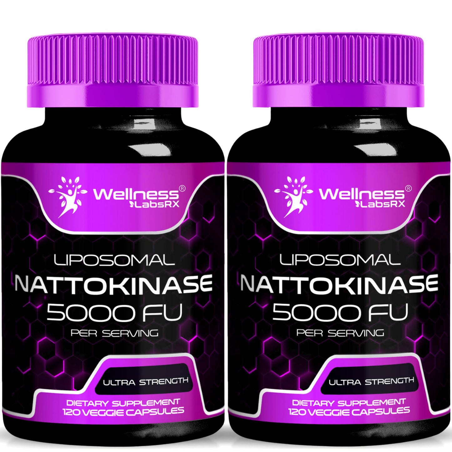 WELLNESS LABSRX Nattokinase Supplement Capsules 5000 FU, 240 Capsules