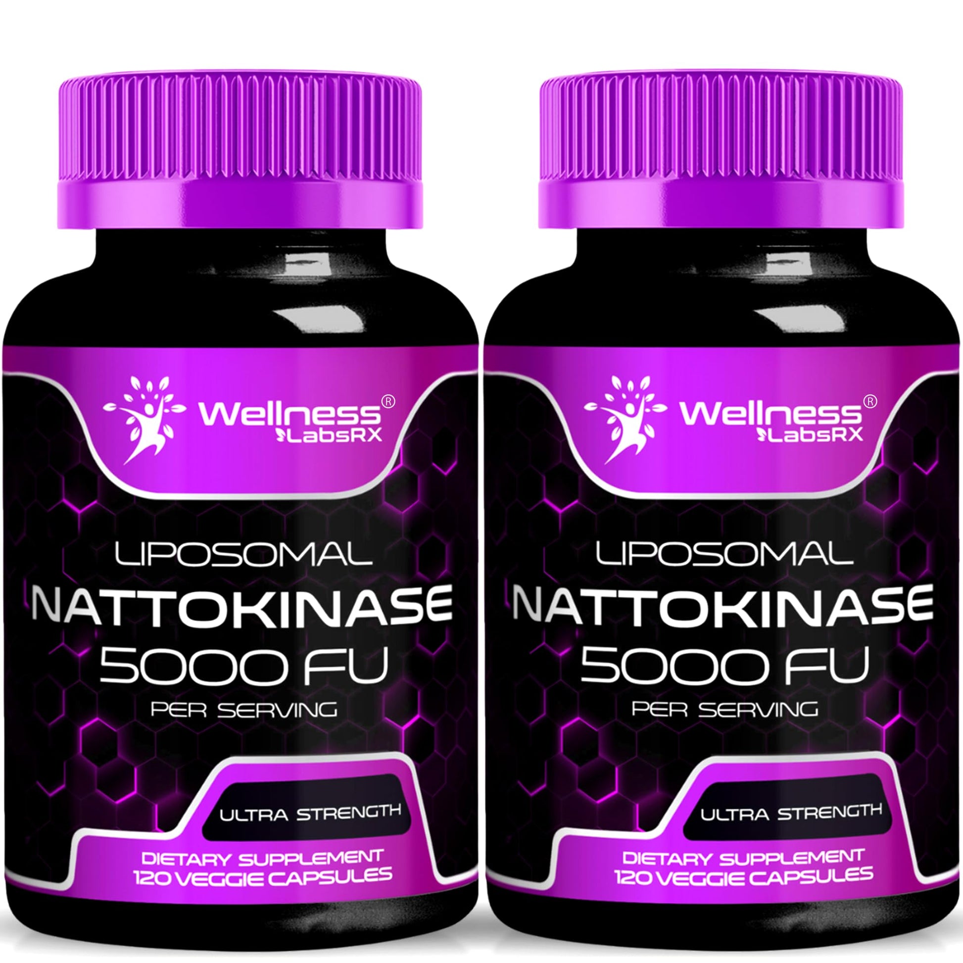 WELLNESS LABSRX Nattokinase Supplement Capsules 5000 FU, 240 Capsules