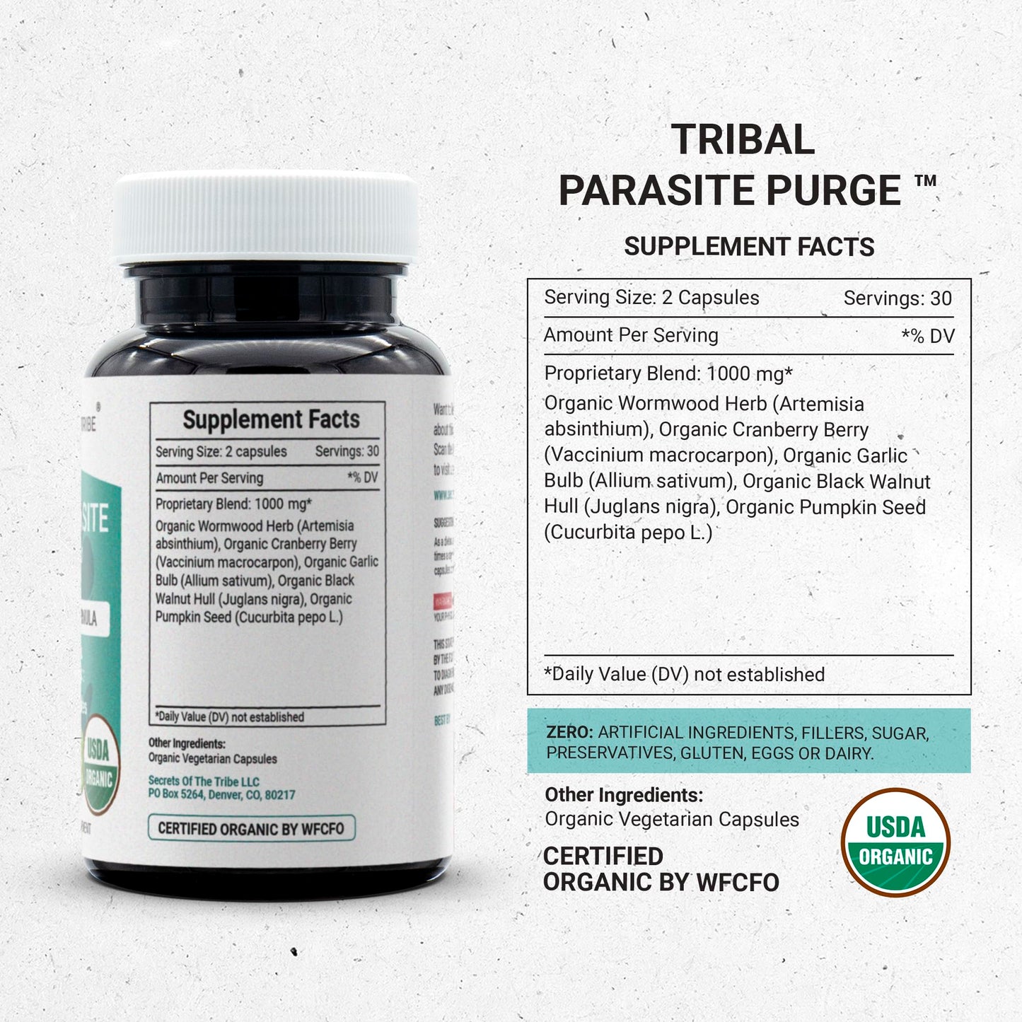 Secrets of the Tribe Tribal Parasite Purge 60 Capsules