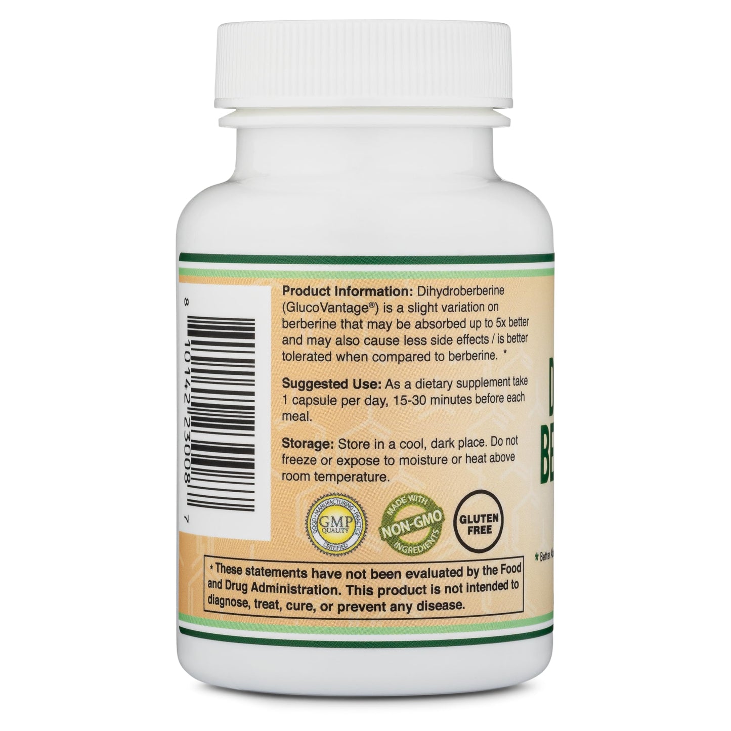 Double Wood Supplements Dihydroberberine Capsules, 60 Count