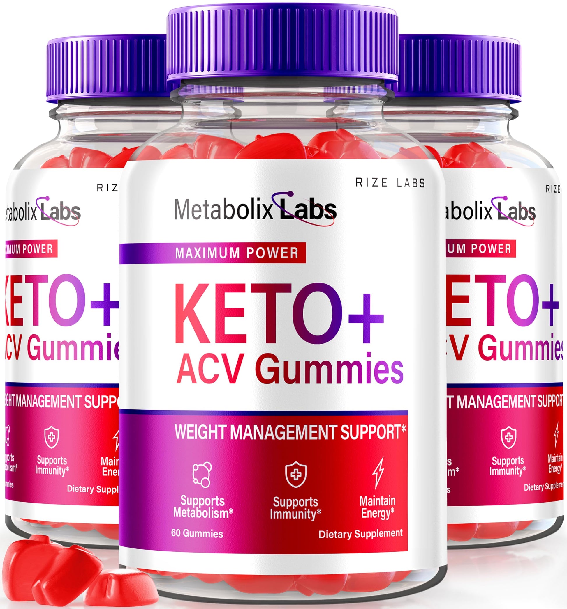 Rize Labs Metabolix Labs Keto ACV Gummies 180 Gummies