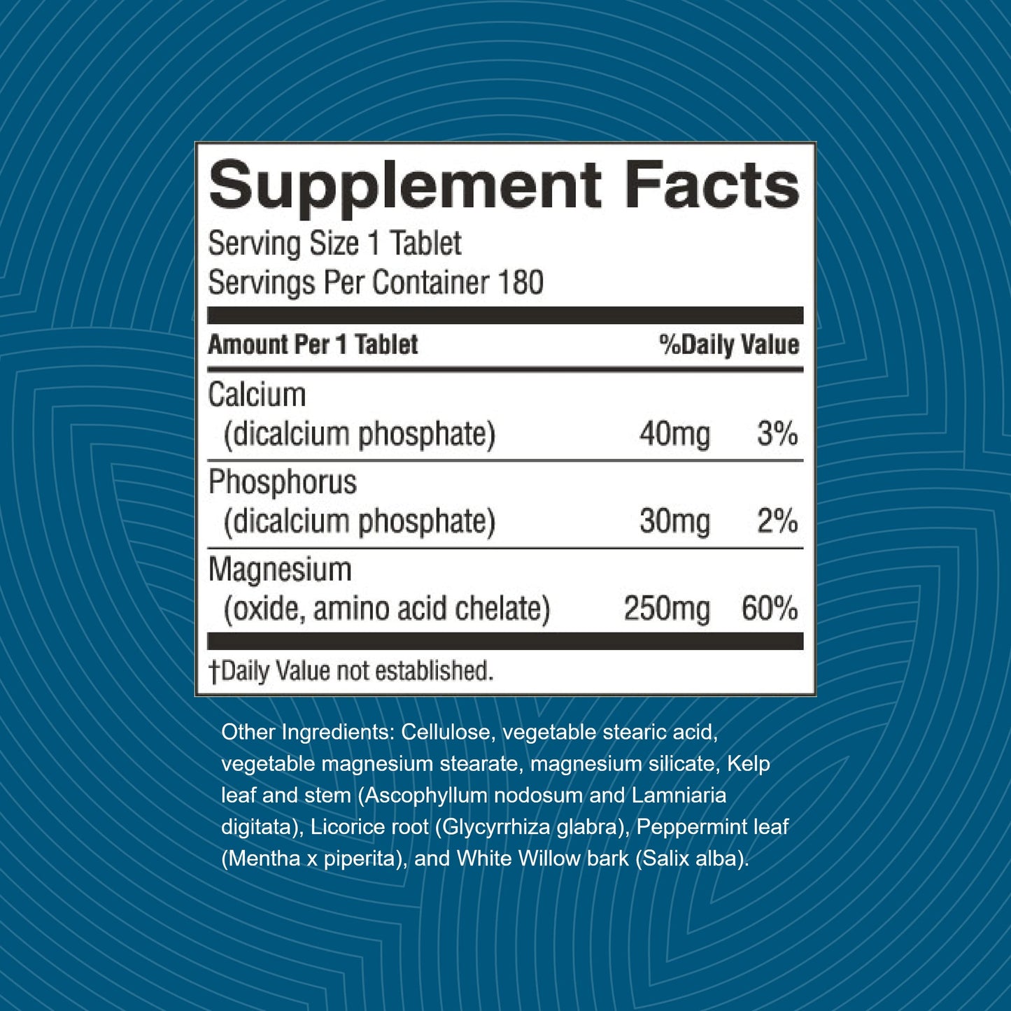 Nature's Sunshine Magnesium Tablets, 180 Count