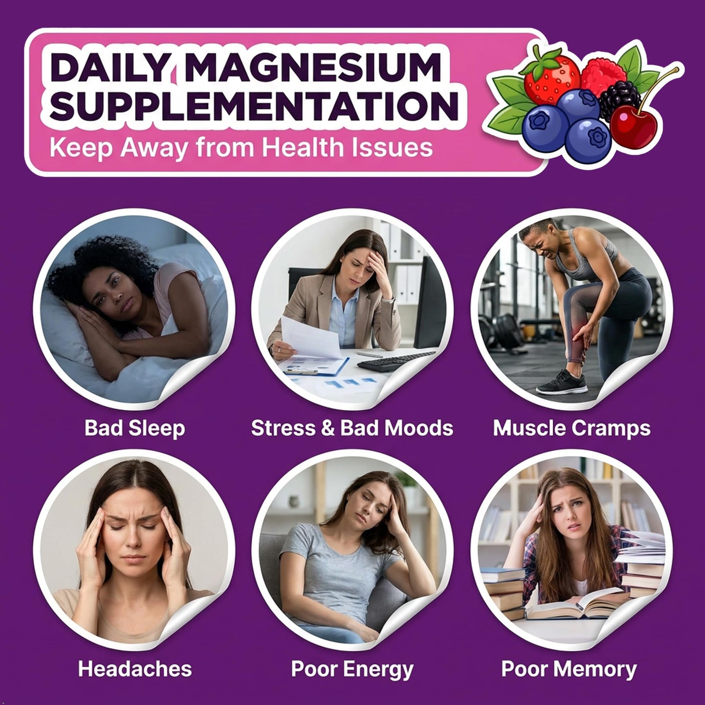 Aanuan Magnesium Gummies 120 Count