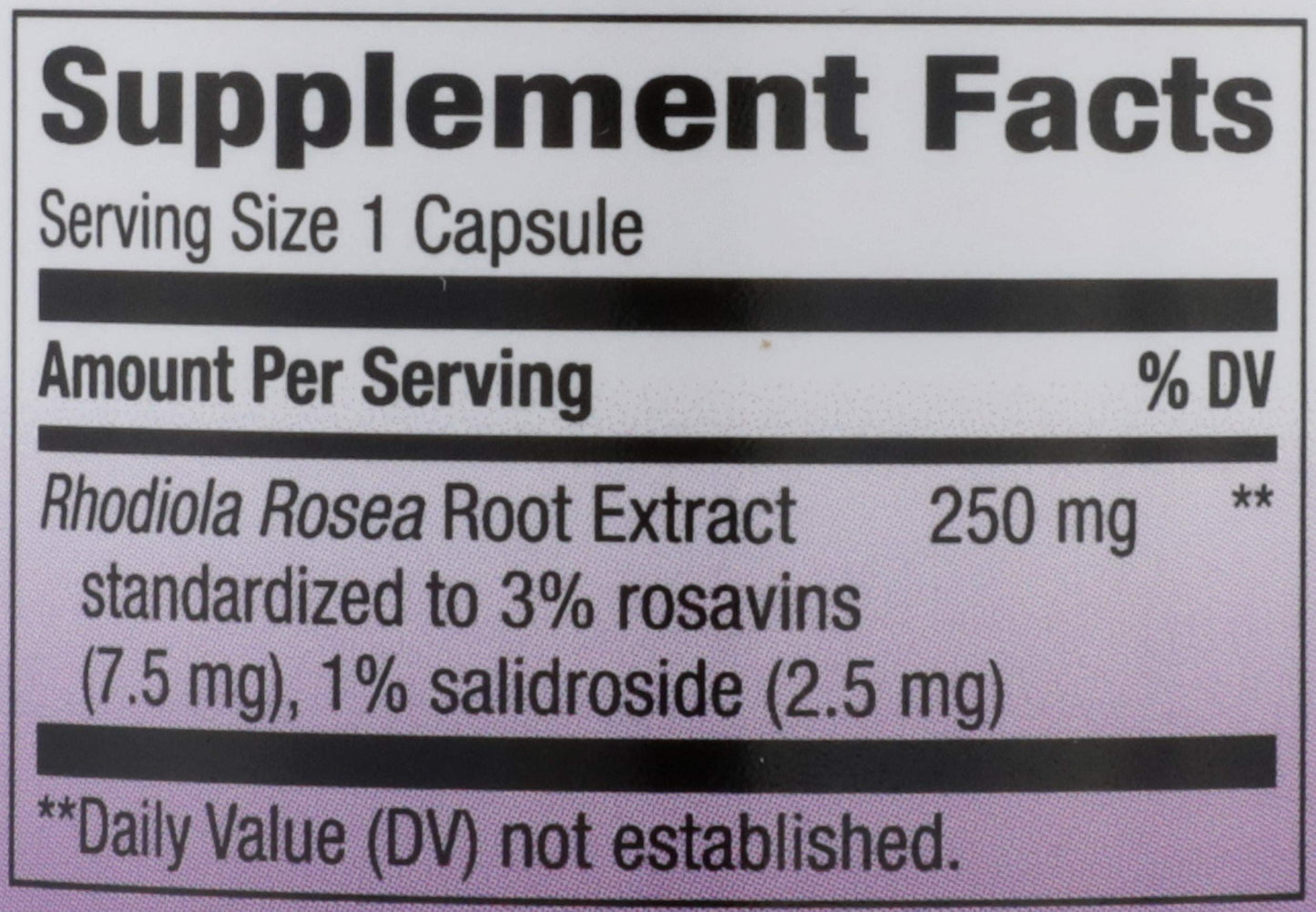 Nature's Way Rhodiola Rosea 60 Veggie Capsules