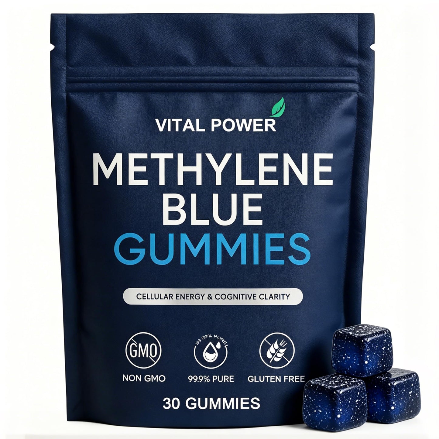 VITAL POWER Methylene Blue Gummies, 30 Count