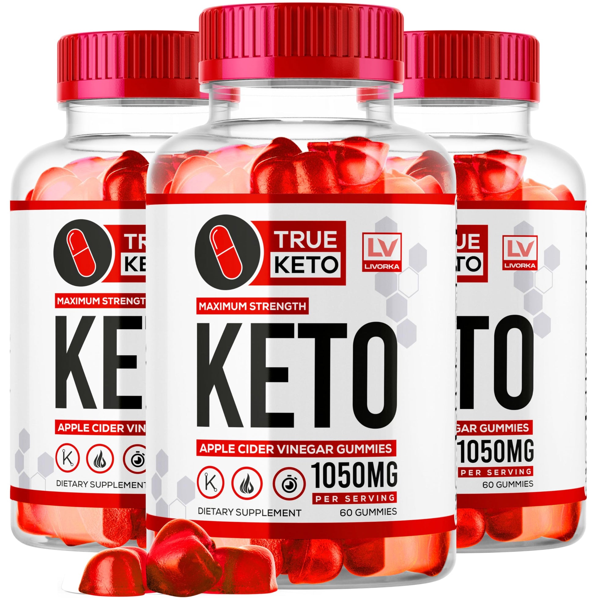 LIVORKA True Keto ACV Gummies 180 Gummies