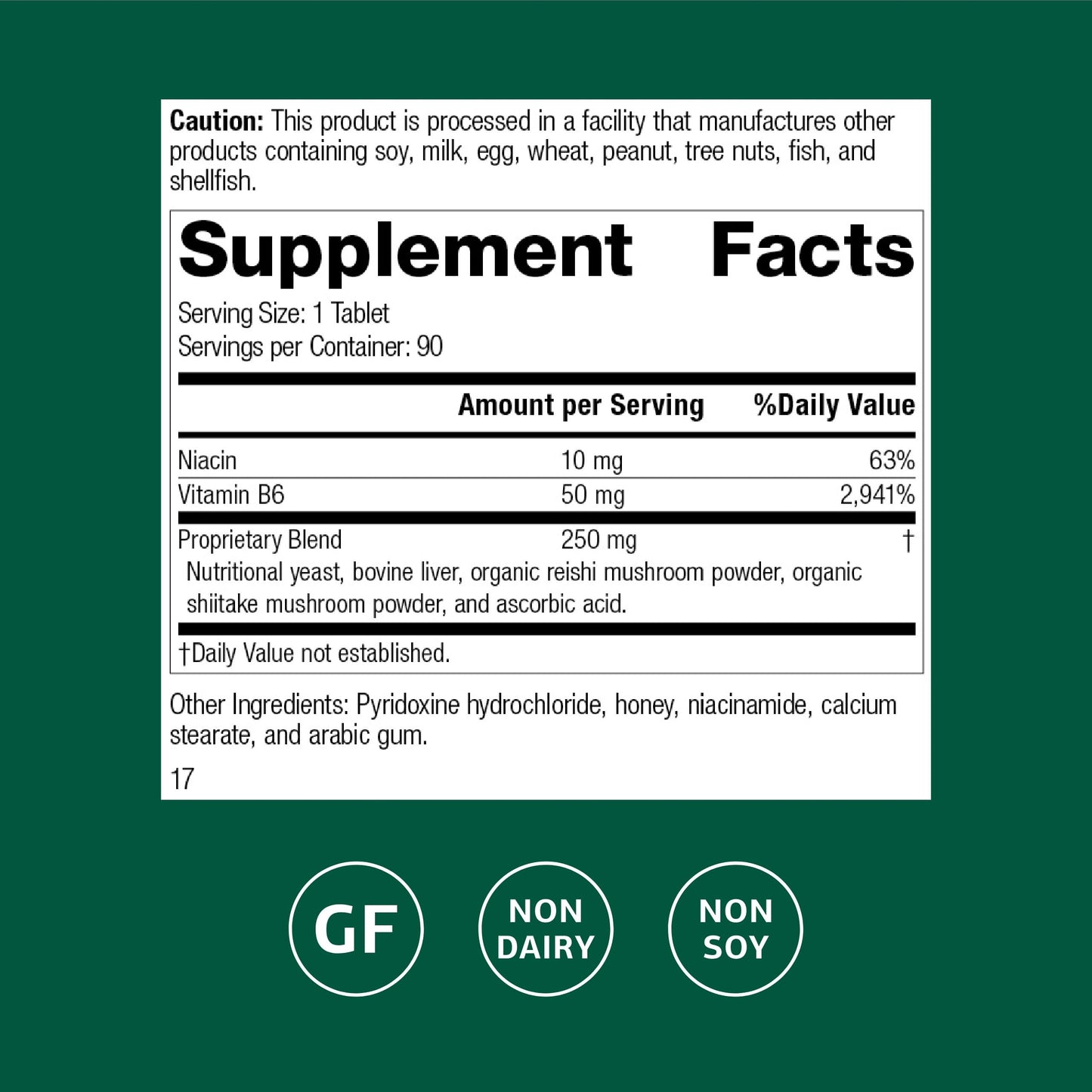 Standard Process Inc. B6-Niacinamide Tablet, 90 Tablets