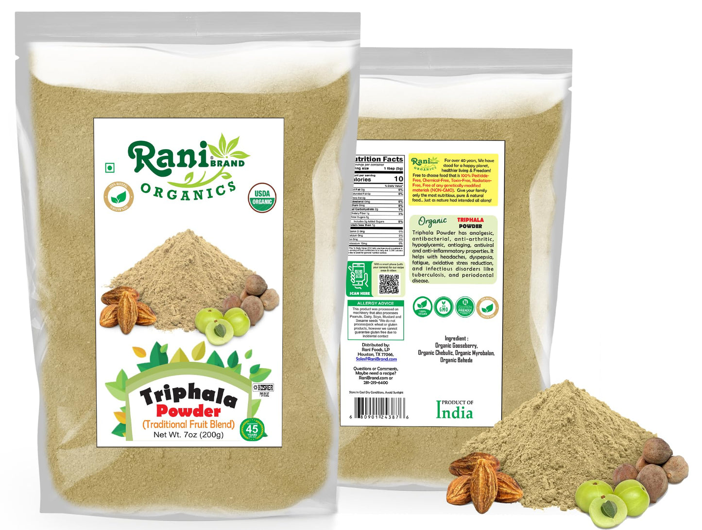 Rani Organic Triphla Powder 7 oz