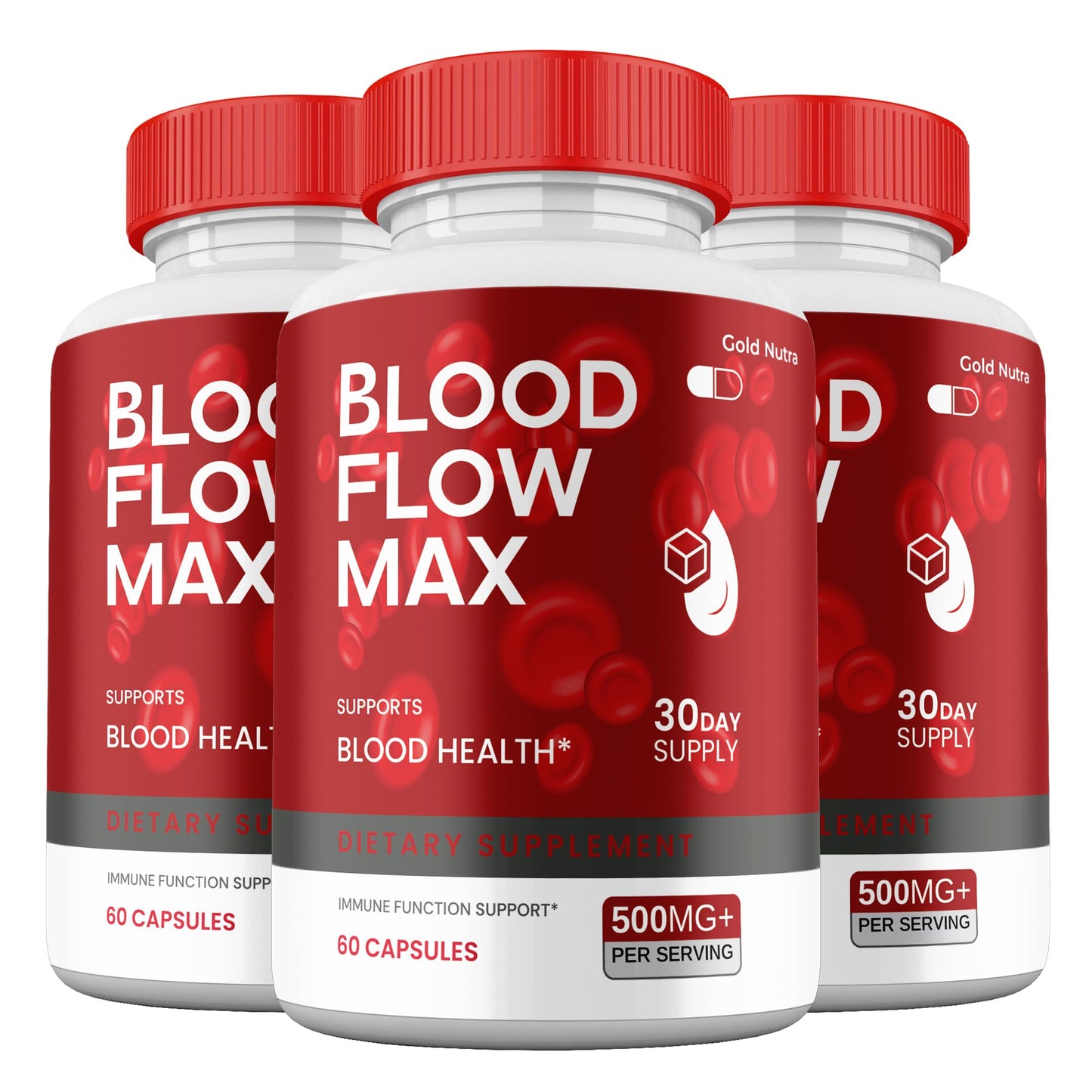 Gold Nutra Blood Flow Max Capsules 3 Pack