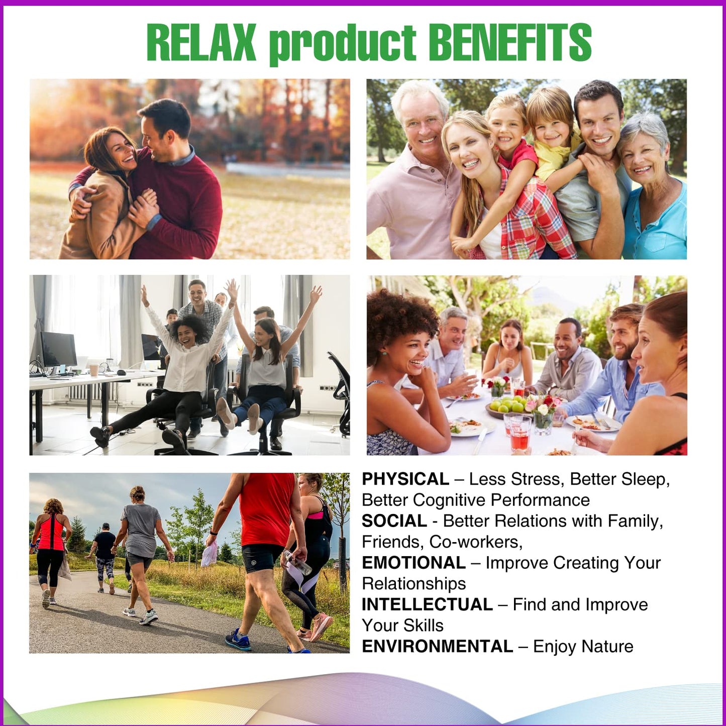Spectra Vitamins Relax - Support Supplement, 60 Capsules