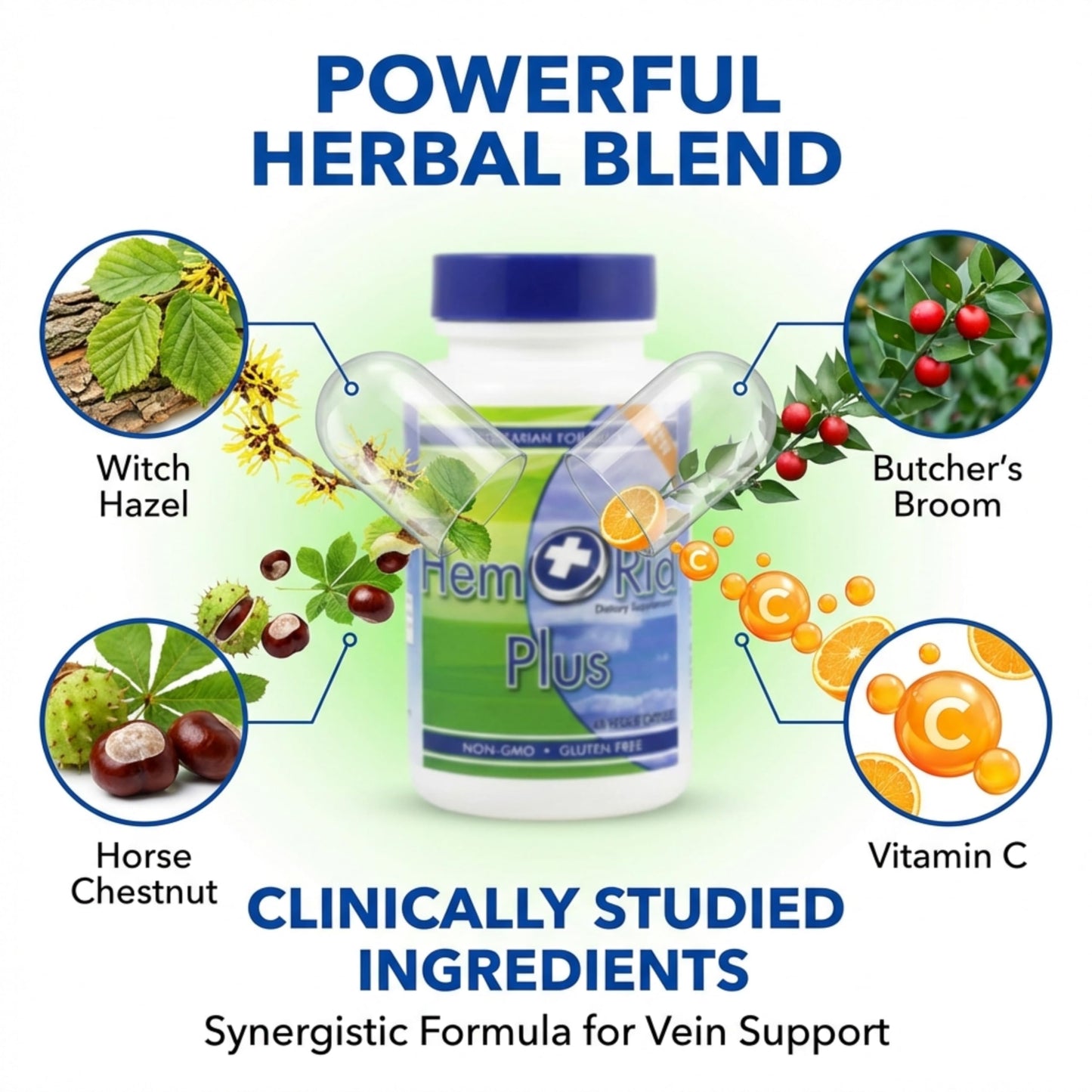 HemRid Plus Advanced Herbal Comfort Formula Capsules 45