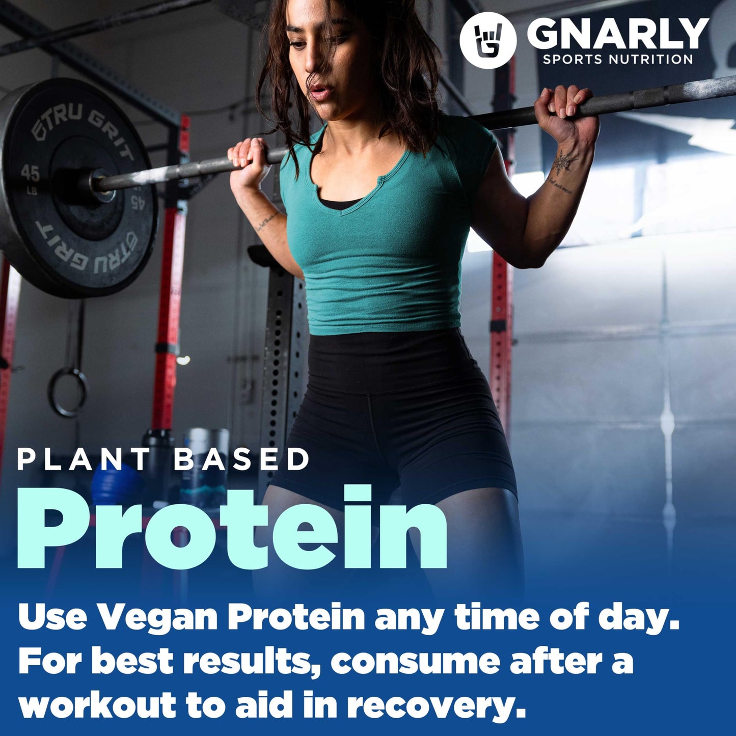 Gnarly Nutrition Vegan Plant Protein Powder – Chocolate, 2 lb, 32 Servings